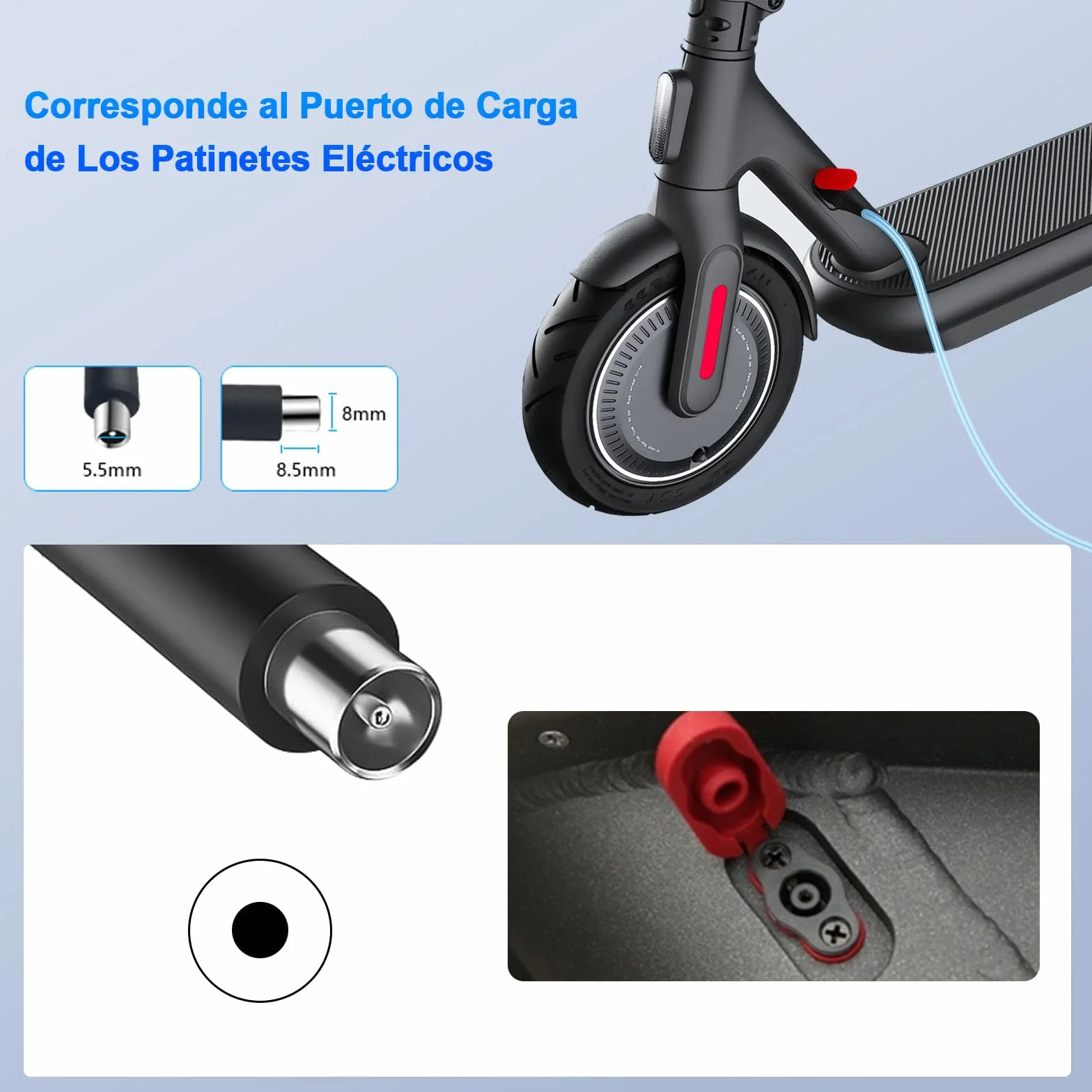 Xiaomi M365 Ninebot Segway Cargador Scooter Eléctrico 42V 2A Adaptador
