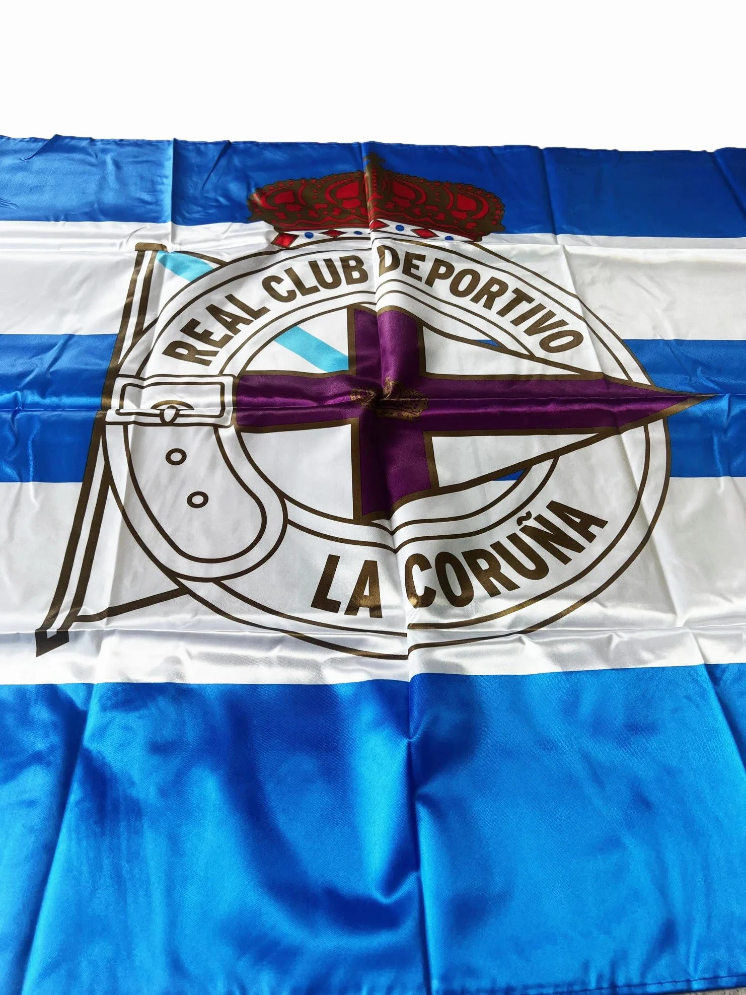 RC Deportivo De La Coruña Bandera Franjas Horizontales