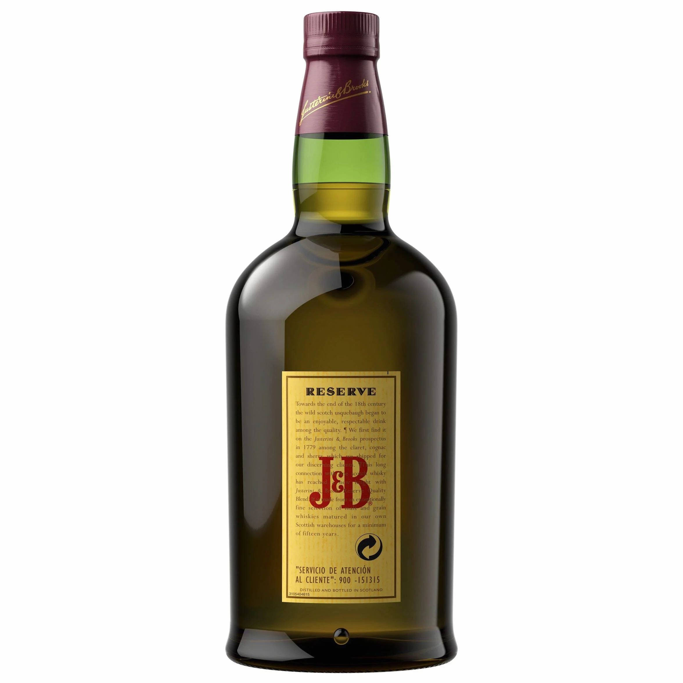 J&B Reserve Aged 15 Years, whisky escocés blended, 700 ml