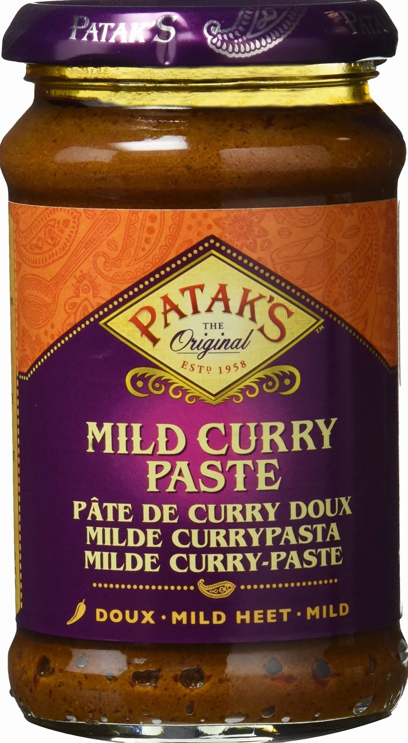 Patak'S Pasta de Curry meio picante 280 g