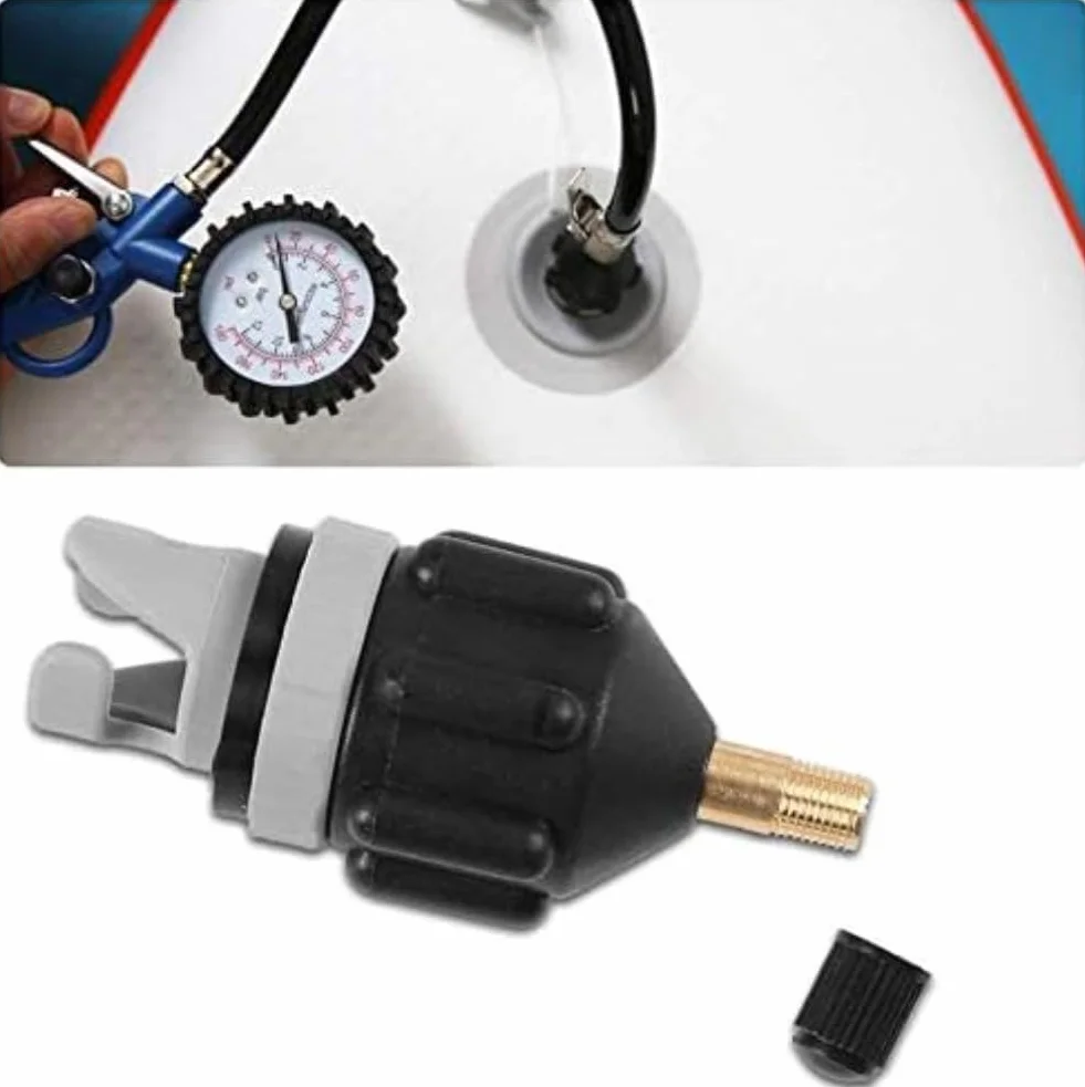 anso Adaptador de paleta de surf, bomba de kayak, compresor inflable, accesorios de válvula de conmutación para barco