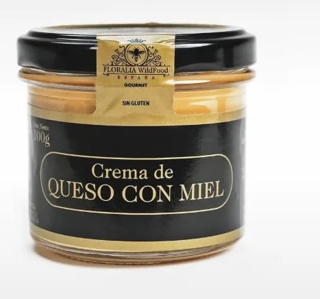 Crema de Queso con Miel FLORALIA | Tarro 100 gr | Alimento gourmet natural