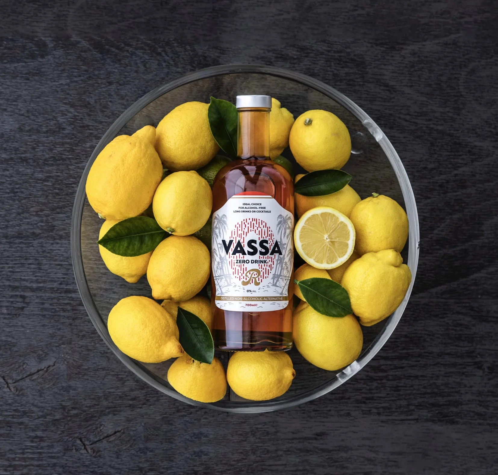 VASSA ZERO R sin alcohol 700 ml, ideal para cócteles y tragos largos, con sabor, aroma y propiedades originales del ron tradicional, sustancia 100% natural