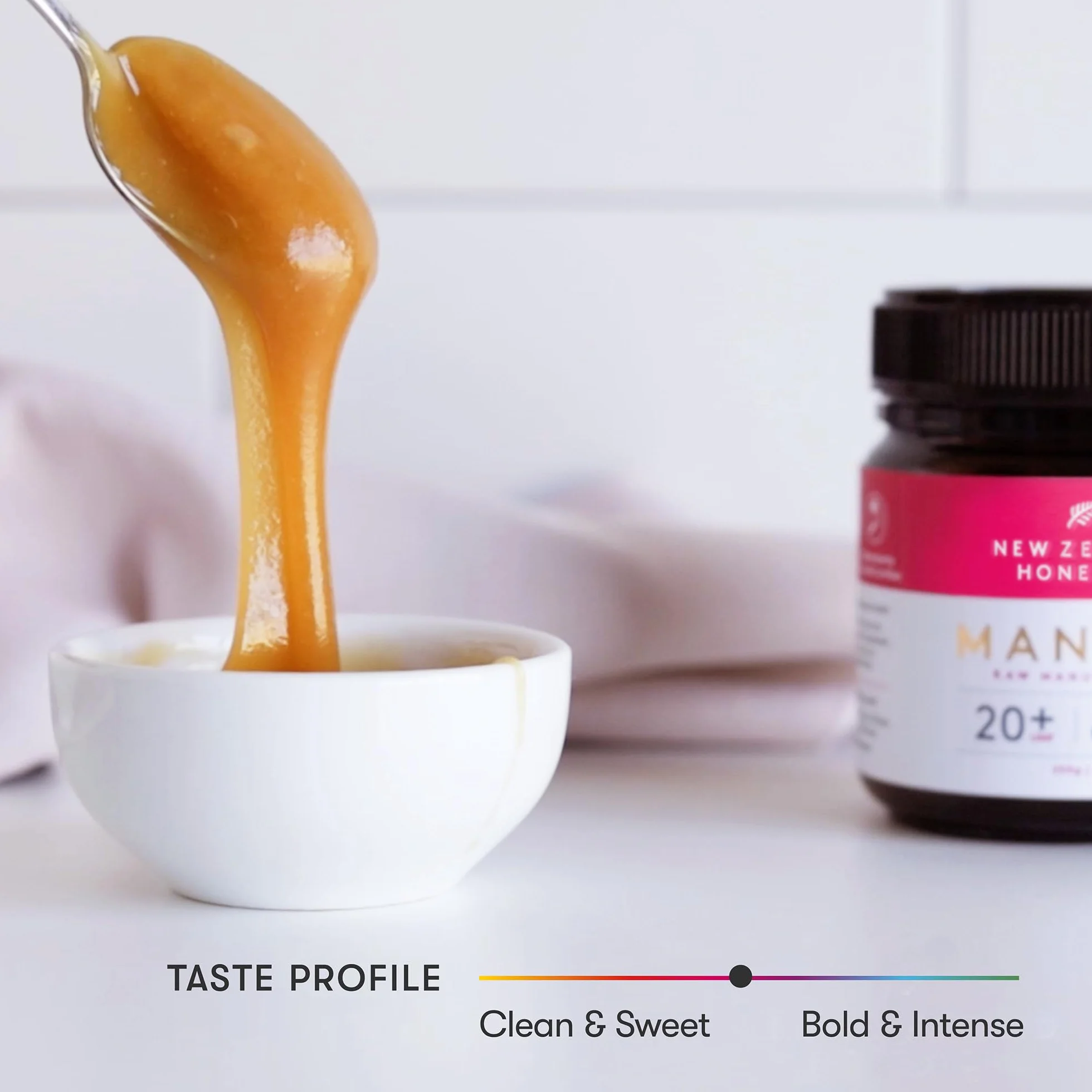 New Zealand Honey Co. Miel de Manuka MGO 829+ / UMF 20+ - 250g Tarro Cotidiano - Origen Nueva Zelanda con Enzimas y Pólenes Naturales - Miel Monofloral Certificada UMF