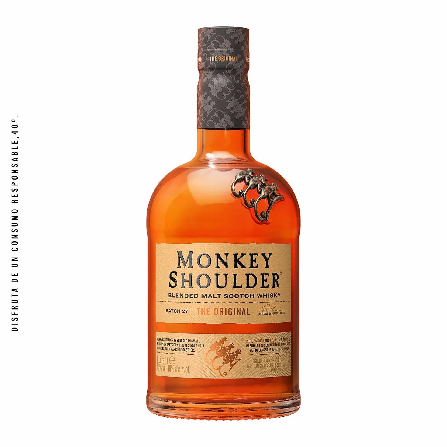 Monkey Shoulder Whisky Escocés 100% Malta, 40% Vol, 700 ml