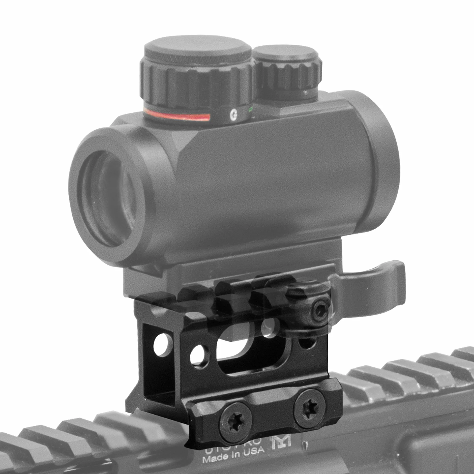 UTG Adultos Super Slim Picatinny Riser Mount 1 High, 3 entradas, Negro