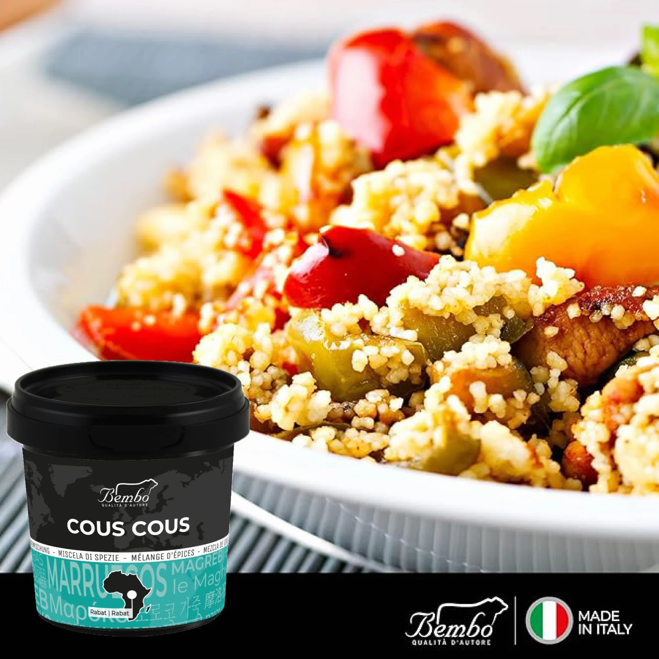 Mezcla de Especias para Cous Cous 60 g – Tradicional del Magreb – Ideal para Cous Cous, Cordero y Pescado
