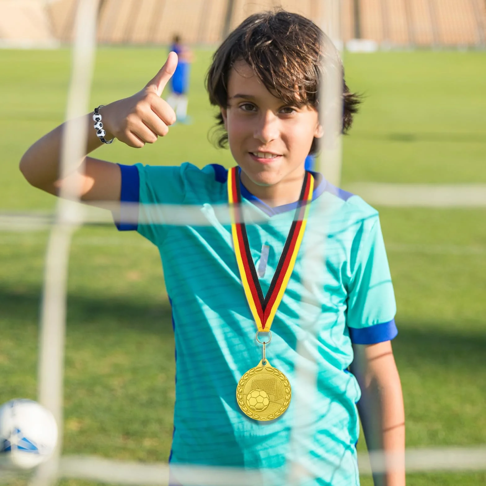 Medallas de Fútbol 12 piezas Pulseras de Fútbol Regalos de Fiesta para Niños Niñas