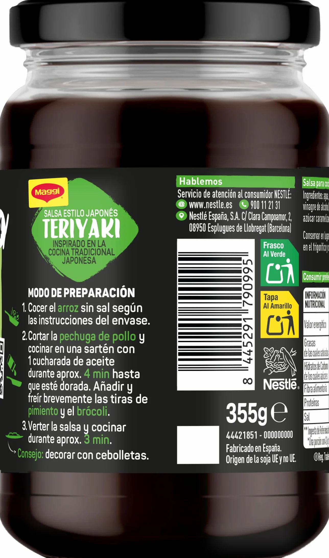 Maggi Salsa Asiática Teriyaki 6 x 355 g