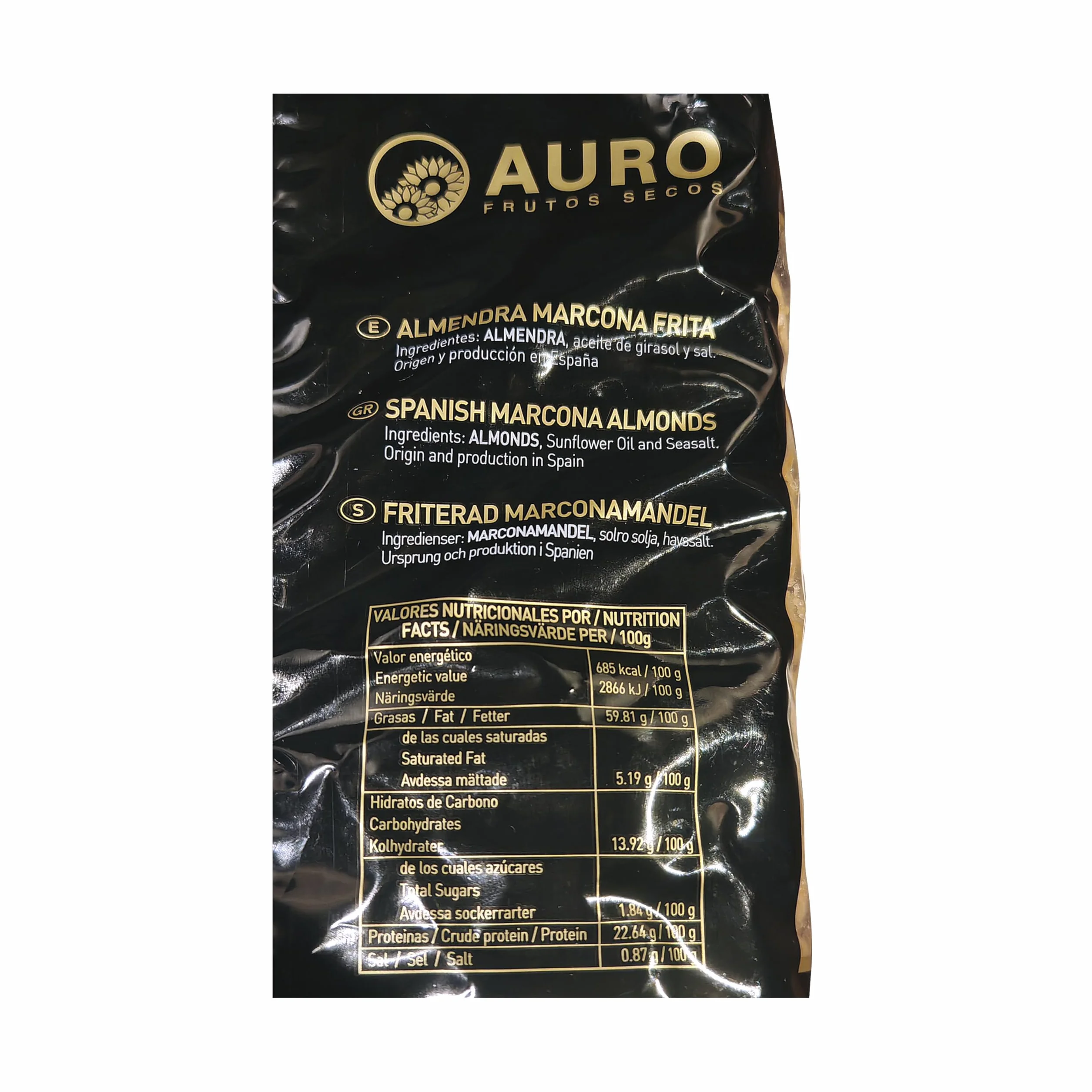 Almendras Marconas Fritas Selectas 1kg Origen Español