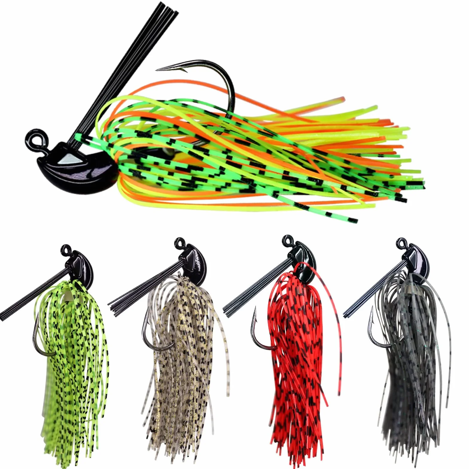 THKFISH Señuelos de Pesca Jigs Kit 5g 7g 10g 12g 14g 15g 16g 5 piezas 10 Pares