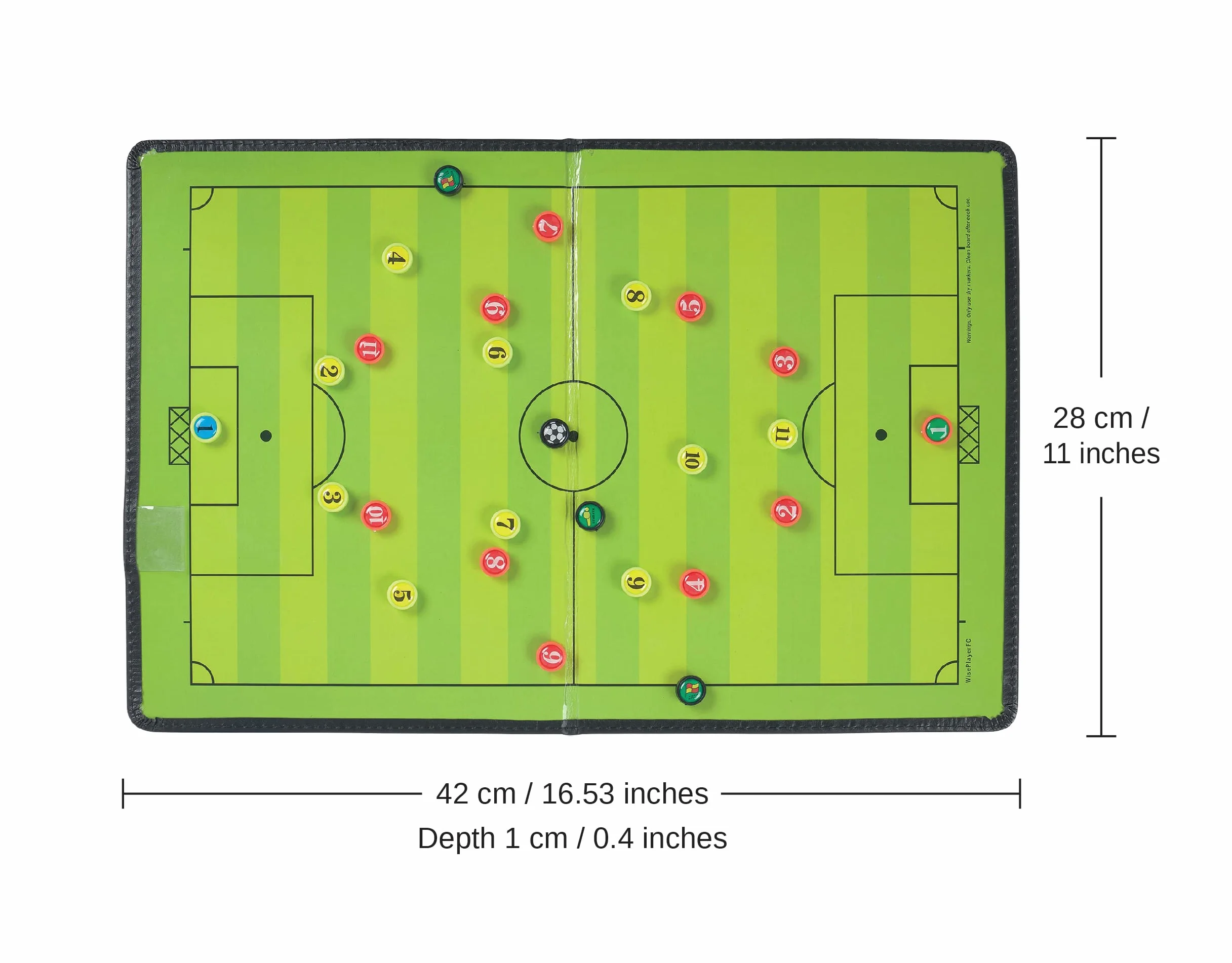Carpeta Táctica Magnética Plegable para Entrenador de Fútbol