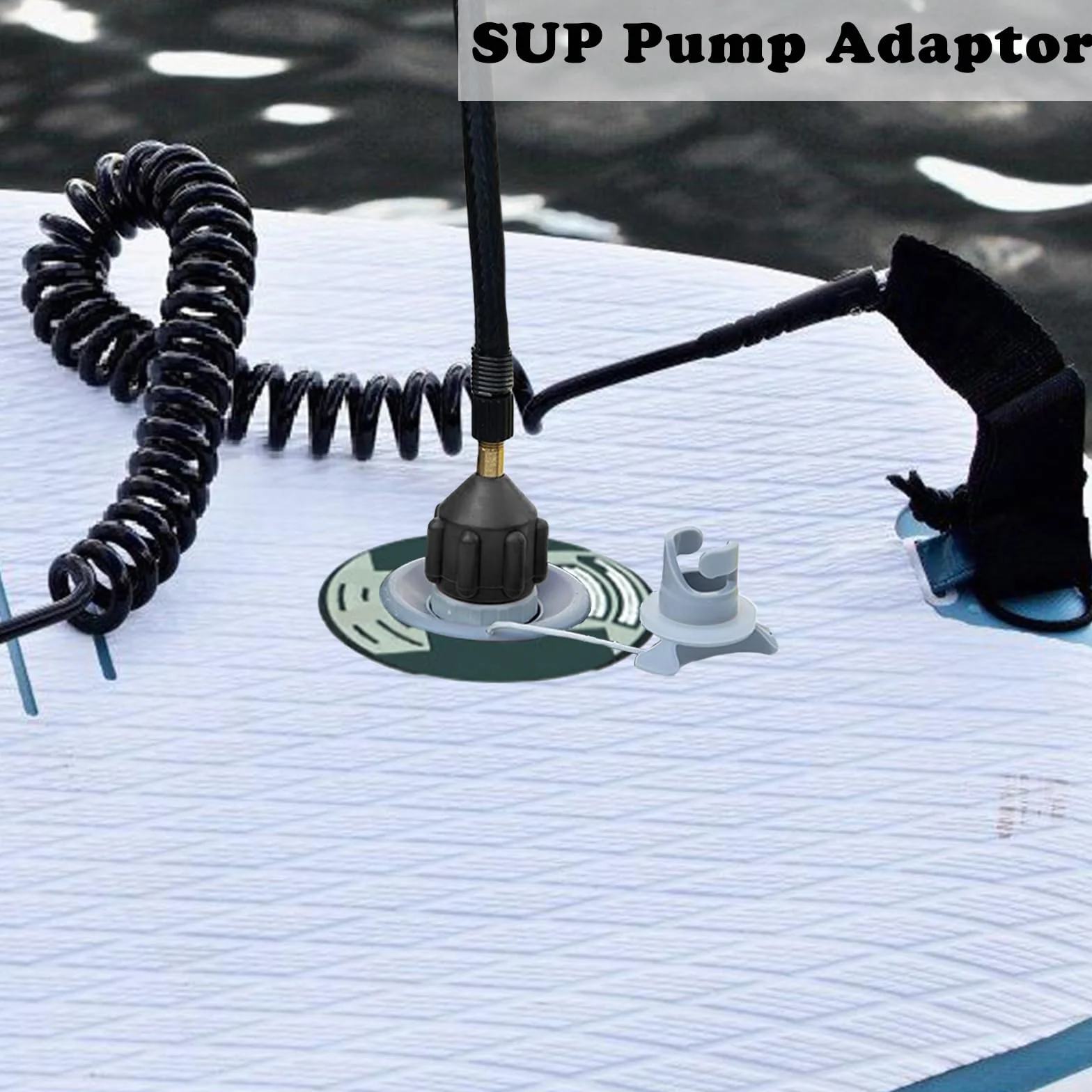 Adaptador Paddle Surf Inflador 2 Piezas para Bomba SUP Tabla Kayak Colchón Aire