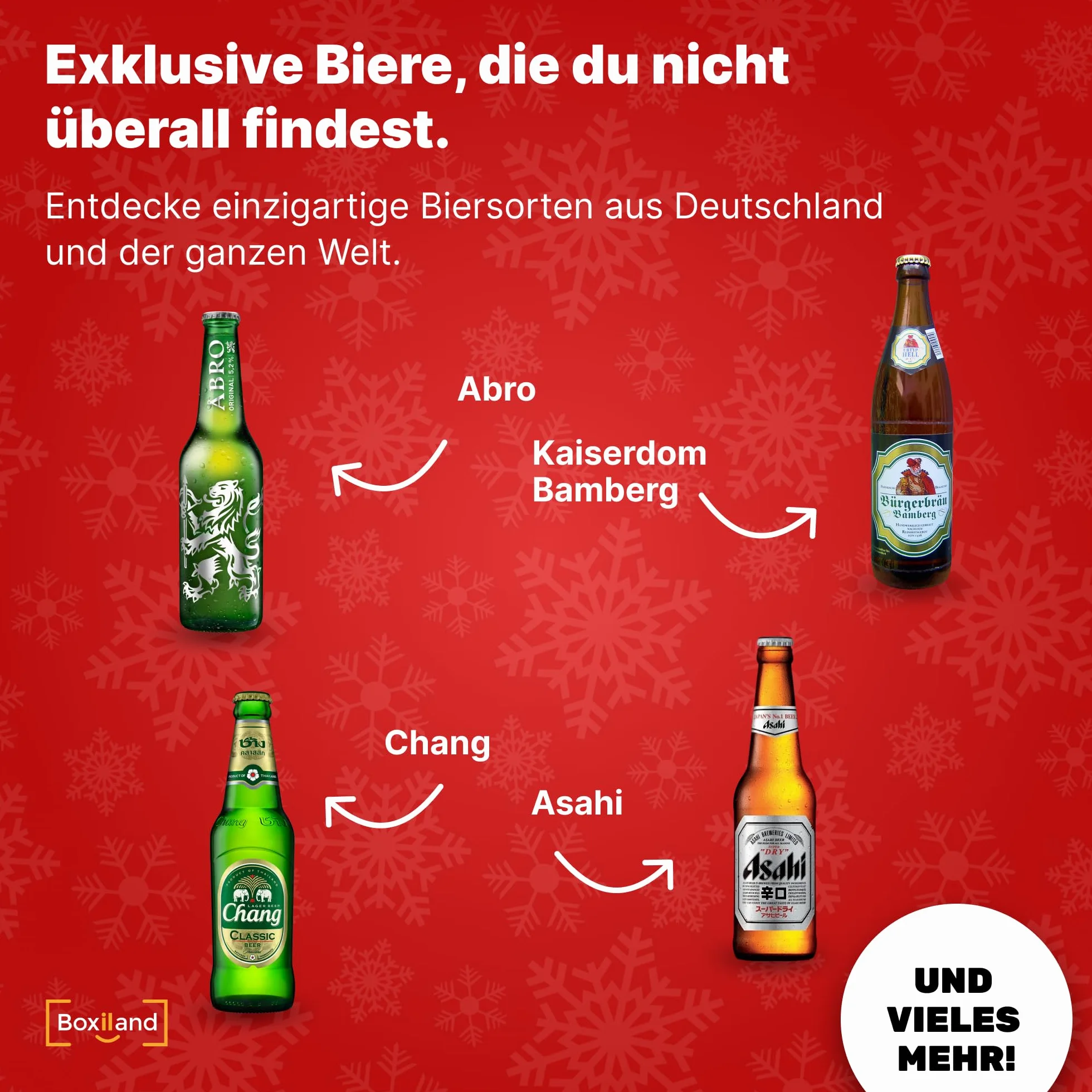 UMBRELLA® Calendario de Adviento de Cerveza 2025 - Cervezas de Todo el Mundo - Calendario de Navidad de Alcohol Original para Hombres (24 x 0,33 L)