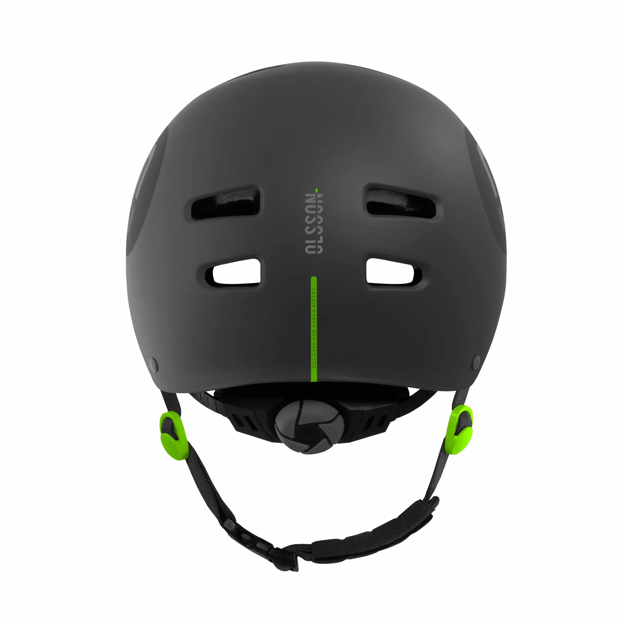 OLSSON Casco Urban Rider Ajustable Homologado Resistente Impactos 360º Forro Desmontable Ventilación Antracita M/L