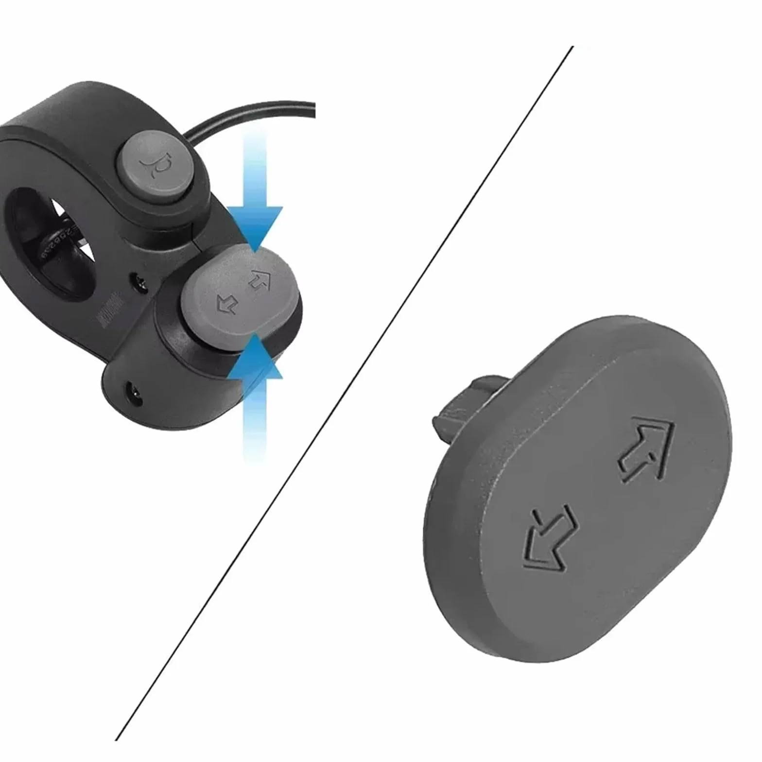 Interruptores de Intermitente para Ninebot F2/F2 Plus/E2 PRO/MAX G2, Botón de Repuesto para Scooter
