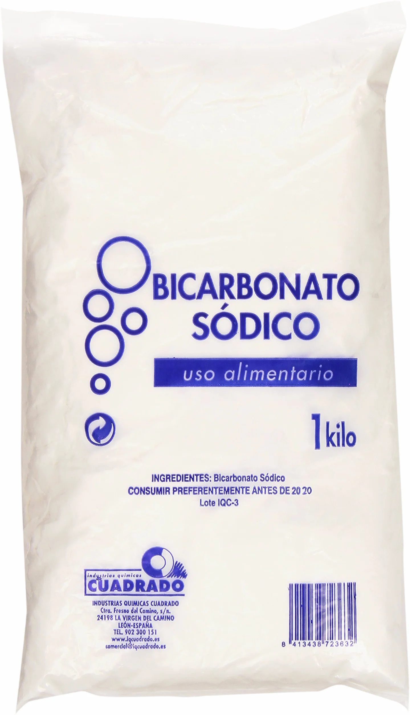 CUADRADO - Bicarbonato Sodico Bolsa Cuadrado 1 Kg