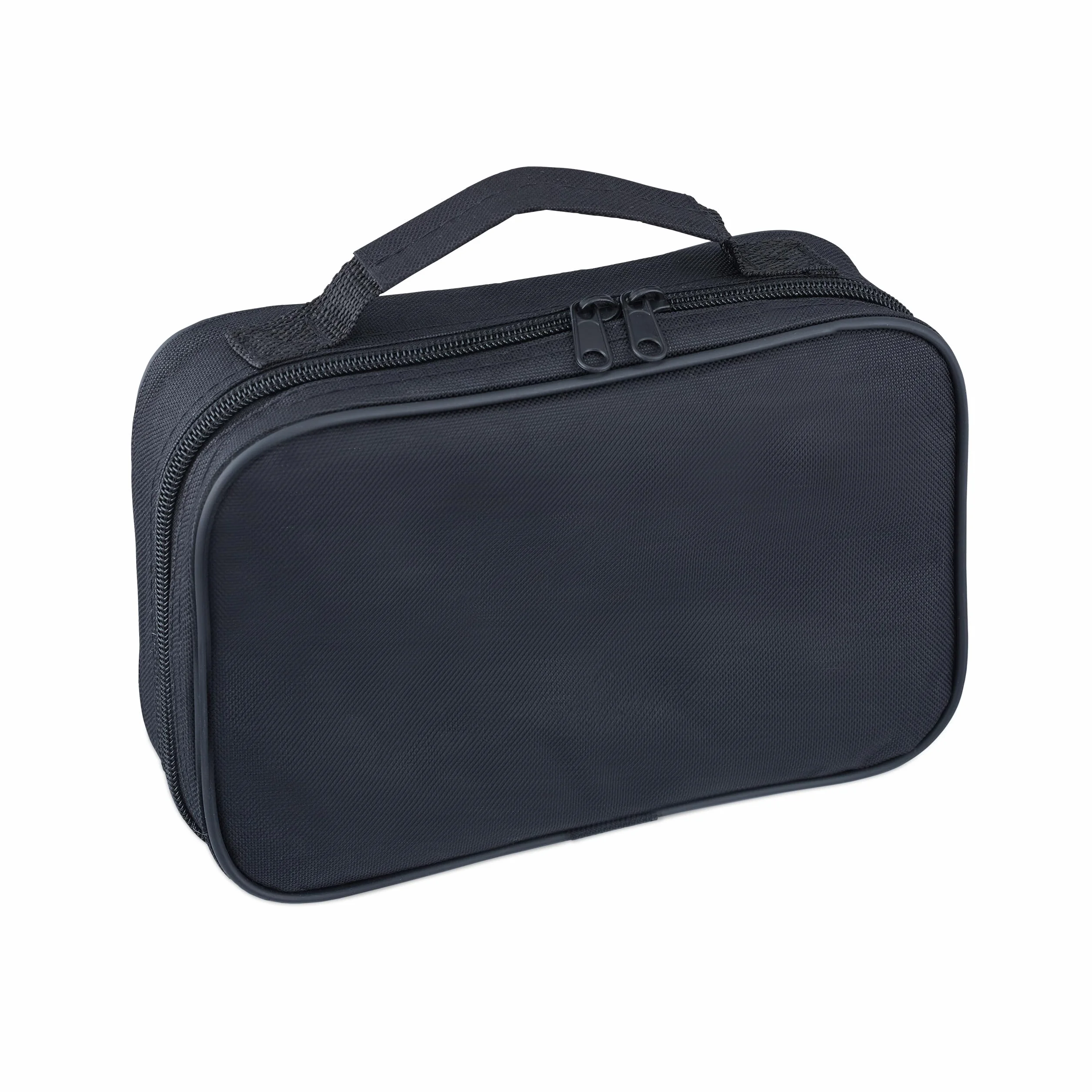 Relaxdays Set Petanca 6 Bolas con Estuche Metal Plateado-Negro 16 x 22,5 x 7 cm
