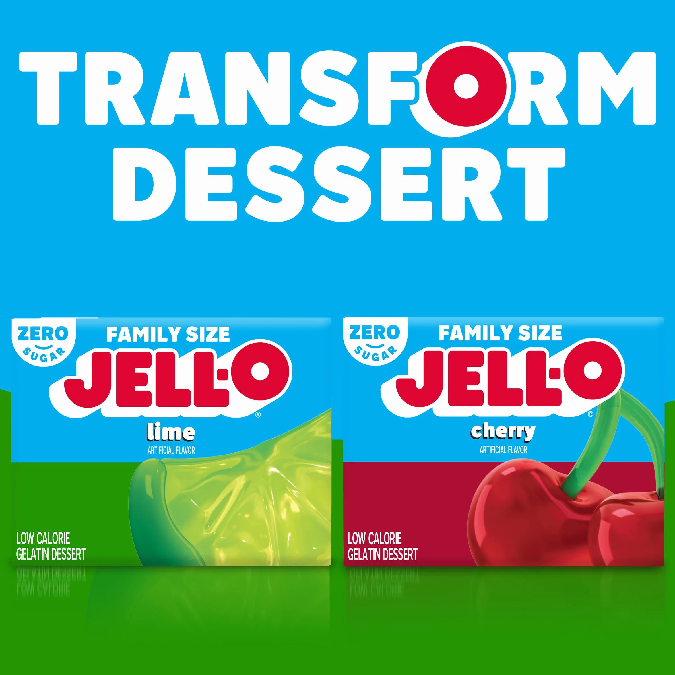 Jell-o Jalea americana de gelatina con sabor a lima sin azúcar más grande de 17 g