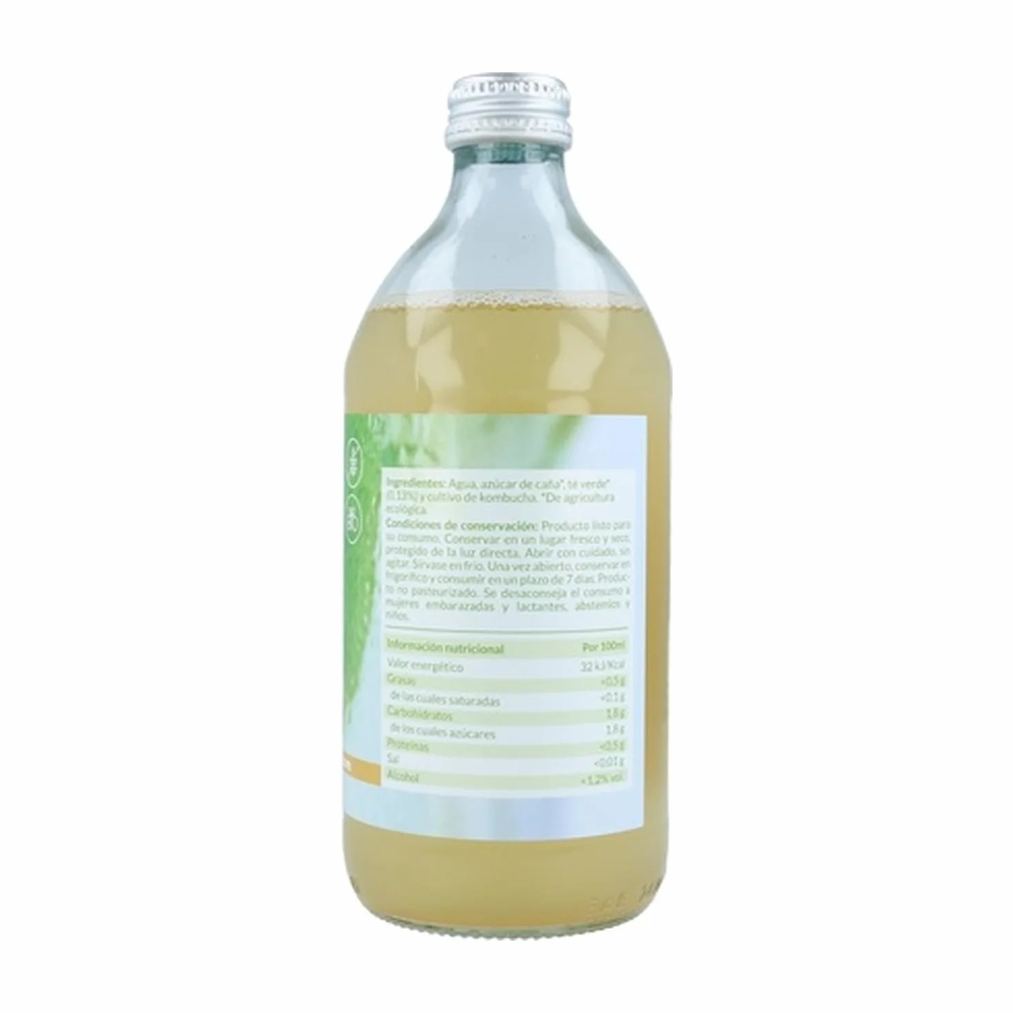 Pack de kombucha Original Té Verde BIO | 6 unidades | Naturitas Essentials | 2 Unidades De 500 Ml | A base de té verde | Refrescos