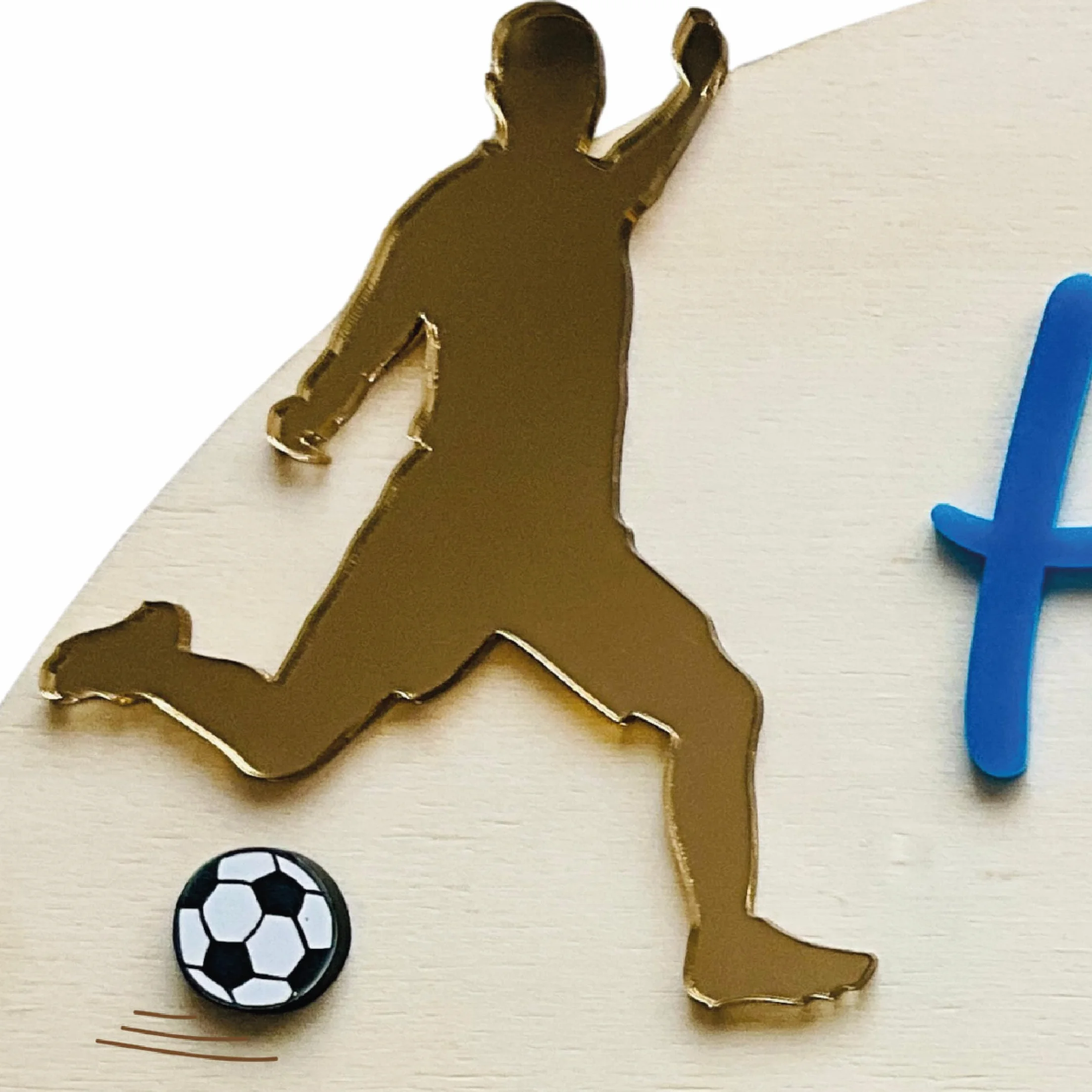 Medallero de Fútbol Personalizado para Niños con Nombre y Número en Acrílico Fabricado en España