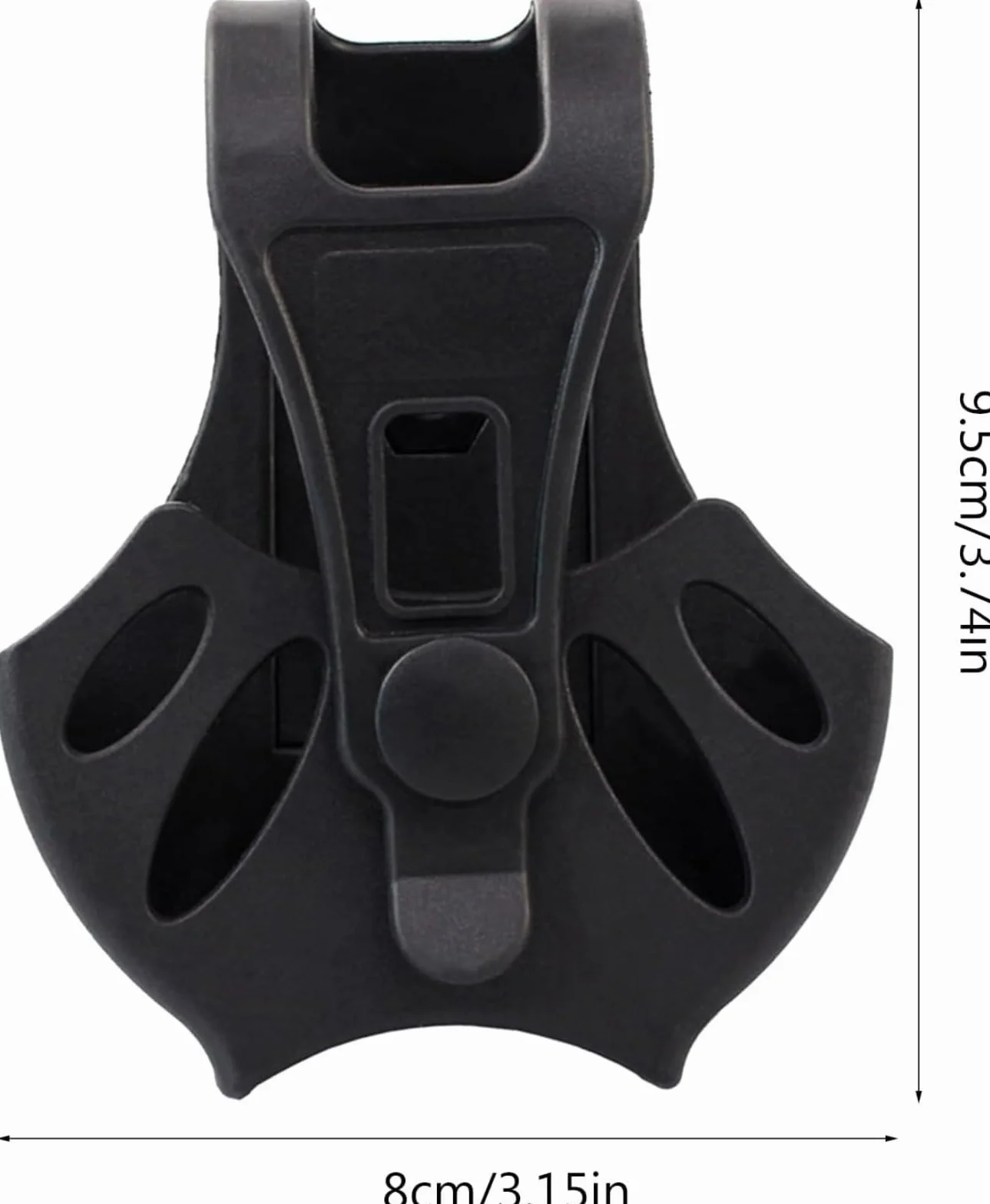 Funda táctica para esposas con clip para cinturón, abierta superior, policía
