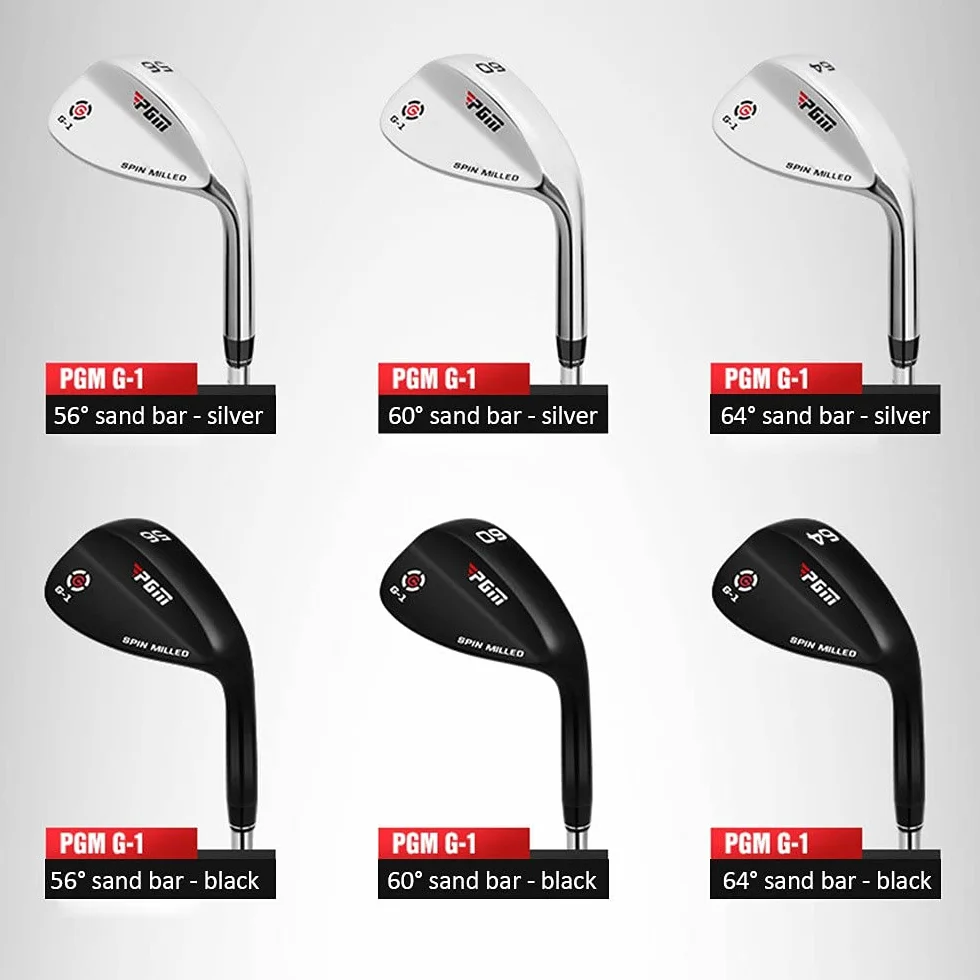 Cuñas de arena de golf para diestros 50/52/54/56/58/60/62/64 Golf Club Silver Black