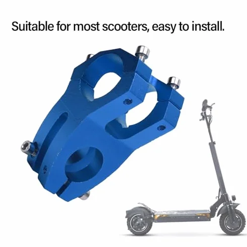 Vástago universal de aleación de aluminio 23,5 mm para SmartGyro KuKirin scooter negro