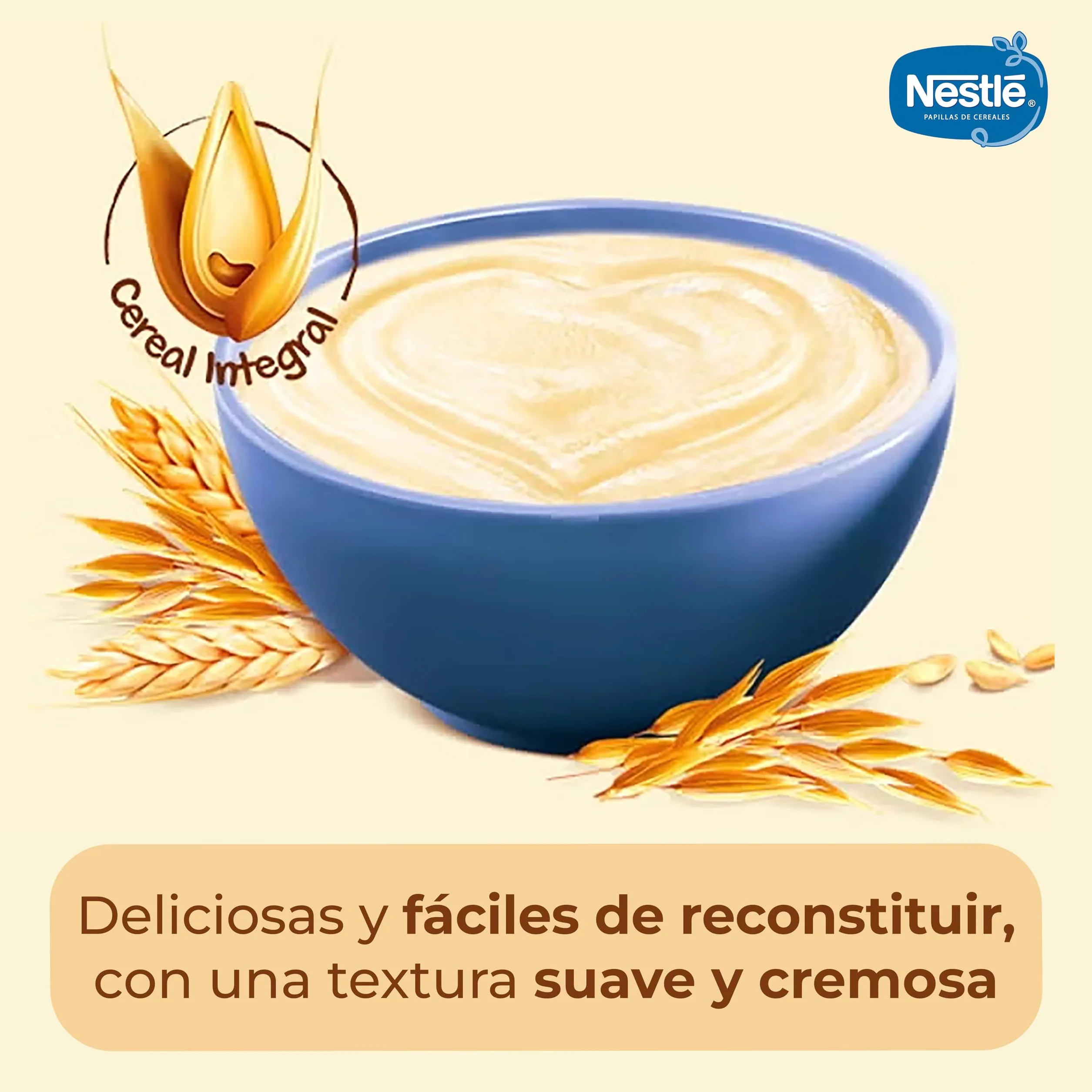 GERBER Multicereales 0% 0%, Papilla de Cereales para Bebés, Paquete 6x270g, a partir de 6 meses