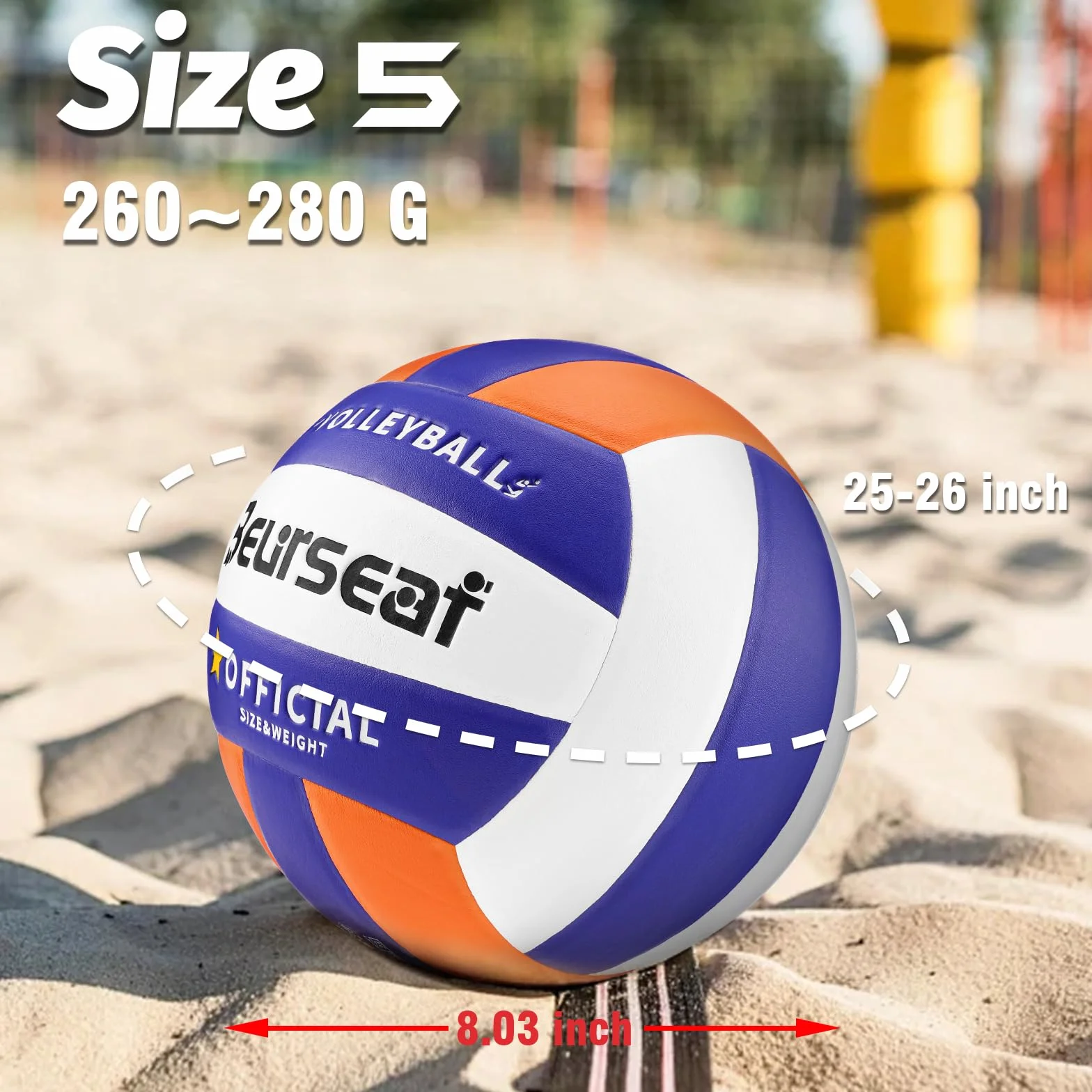 Pelota Voleibol Tamaño 5 para Interior y Exterior