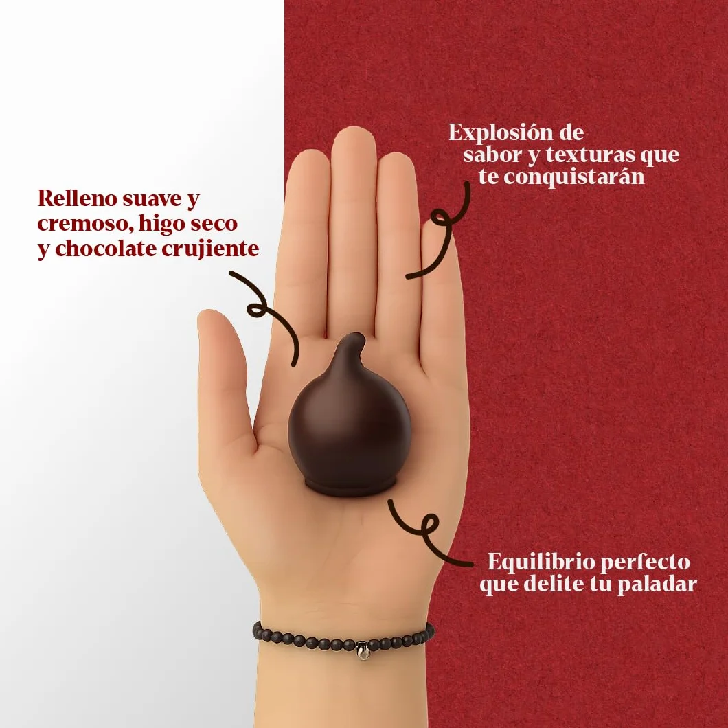 LAPASION - Bombón de higo Trufado con Chocolate | Bombones de Higo | Chocolates para regalar | Bolsa 1 kg | Frutas Trufadas