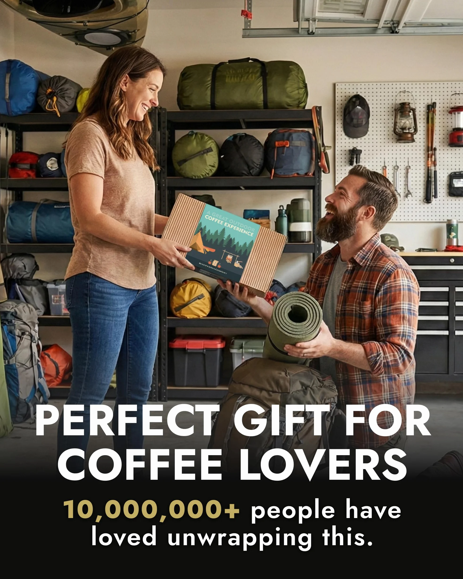 Set de regalo de café para exteriores, 10 mejores especialidades de una sola propiedad y cafés orgánicos de todo el mundo | Brew & Genießen Sie Jederzeit & überall | Kaffeelliebhaber Geschenkidee für