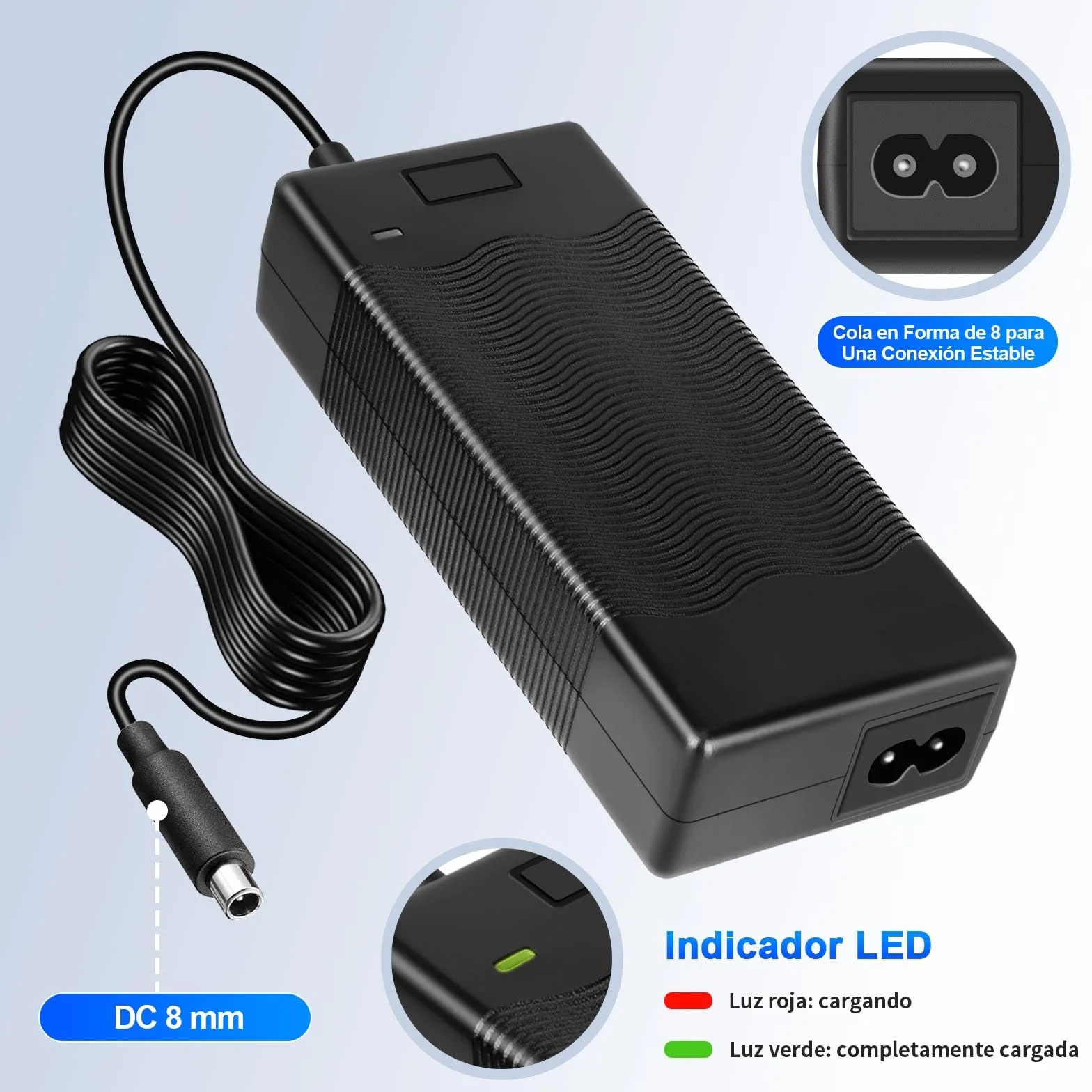 Xiaomi M365 Ninebot Segway Cargador Scooter Eléctrico 42V 2A Adaptador