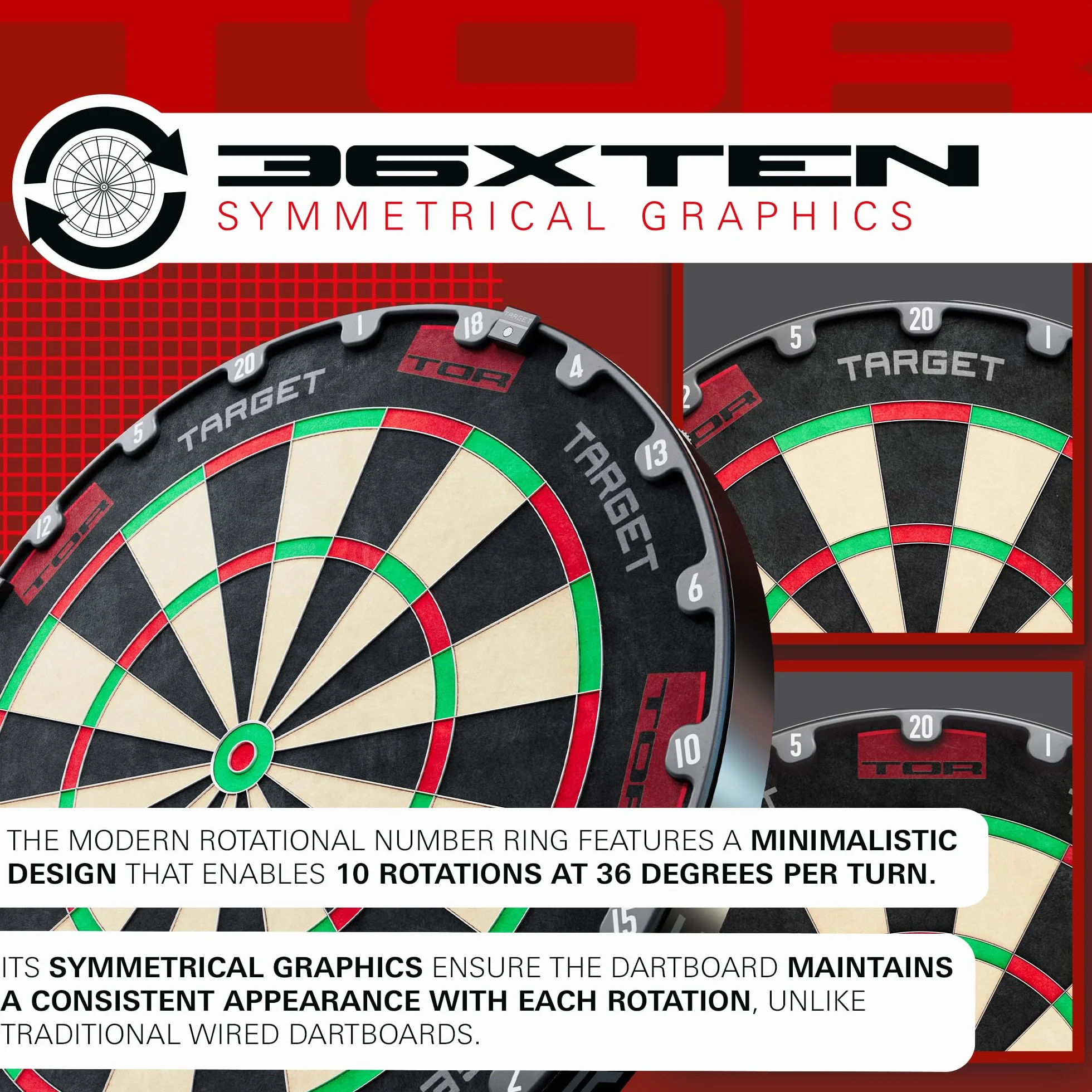 Target Darts Tor Diana Punta de Acero Dart Board con Optional 360-degree LED Light Ring Competición Estándar con Reparación Kit