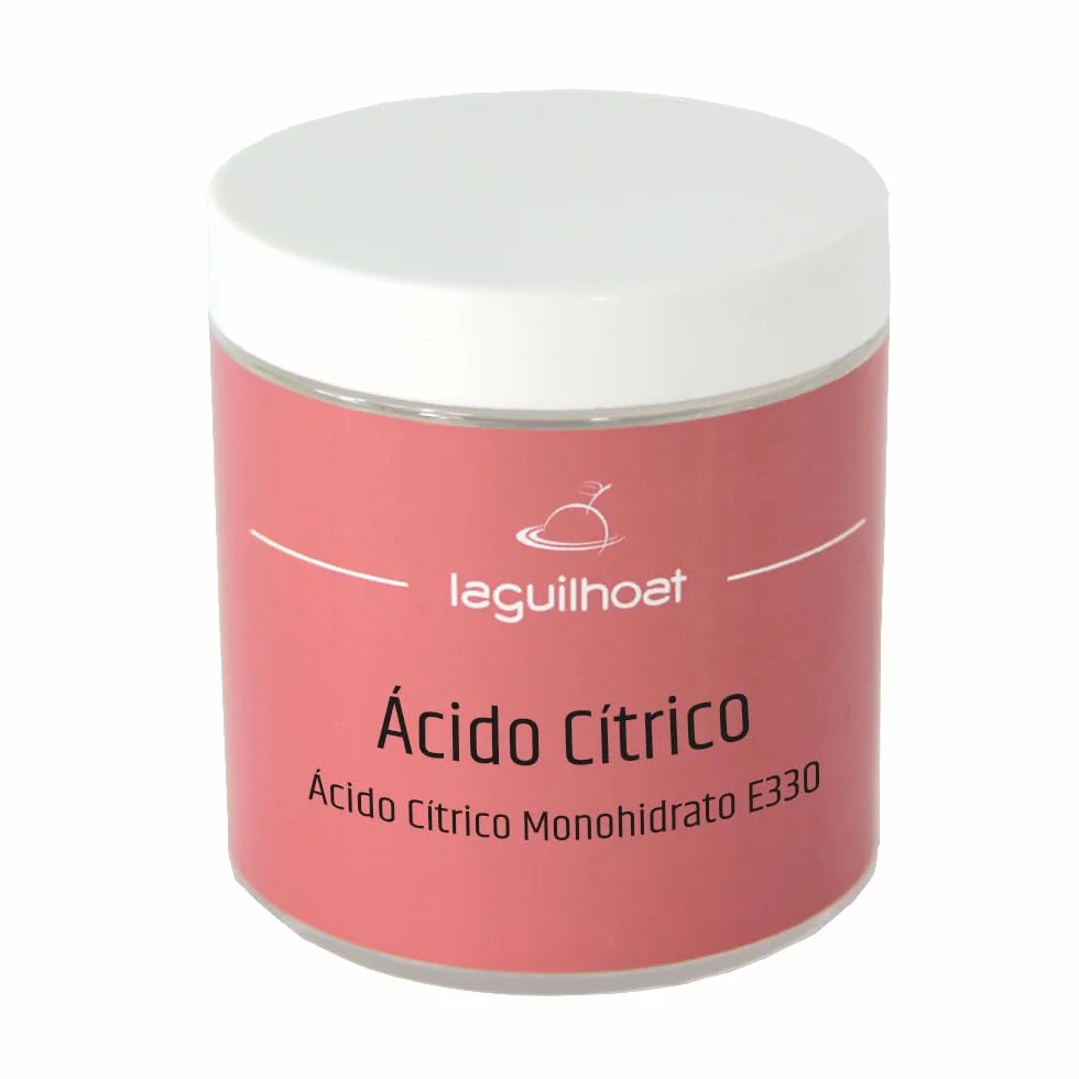 Ácido cítrico alimentario E-330 220 g en frasco hermético reutilizable para cocina y conservas, aporta acidez, antioxidante culinario, cuajar leche, marinados, efervescencias, descalcificador