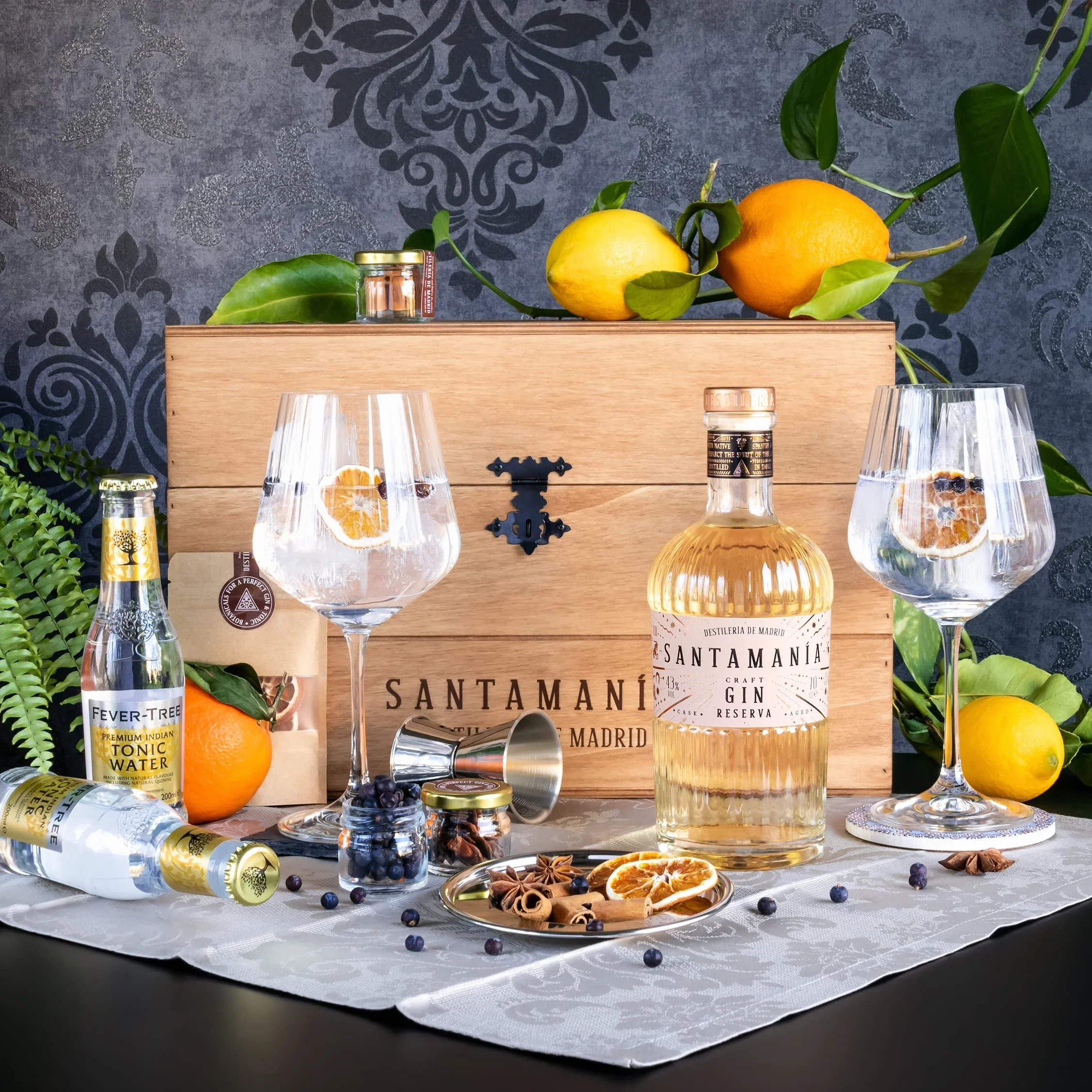 SANTAMANIA Gin Reserva – Cofre regalo Gin Tonic