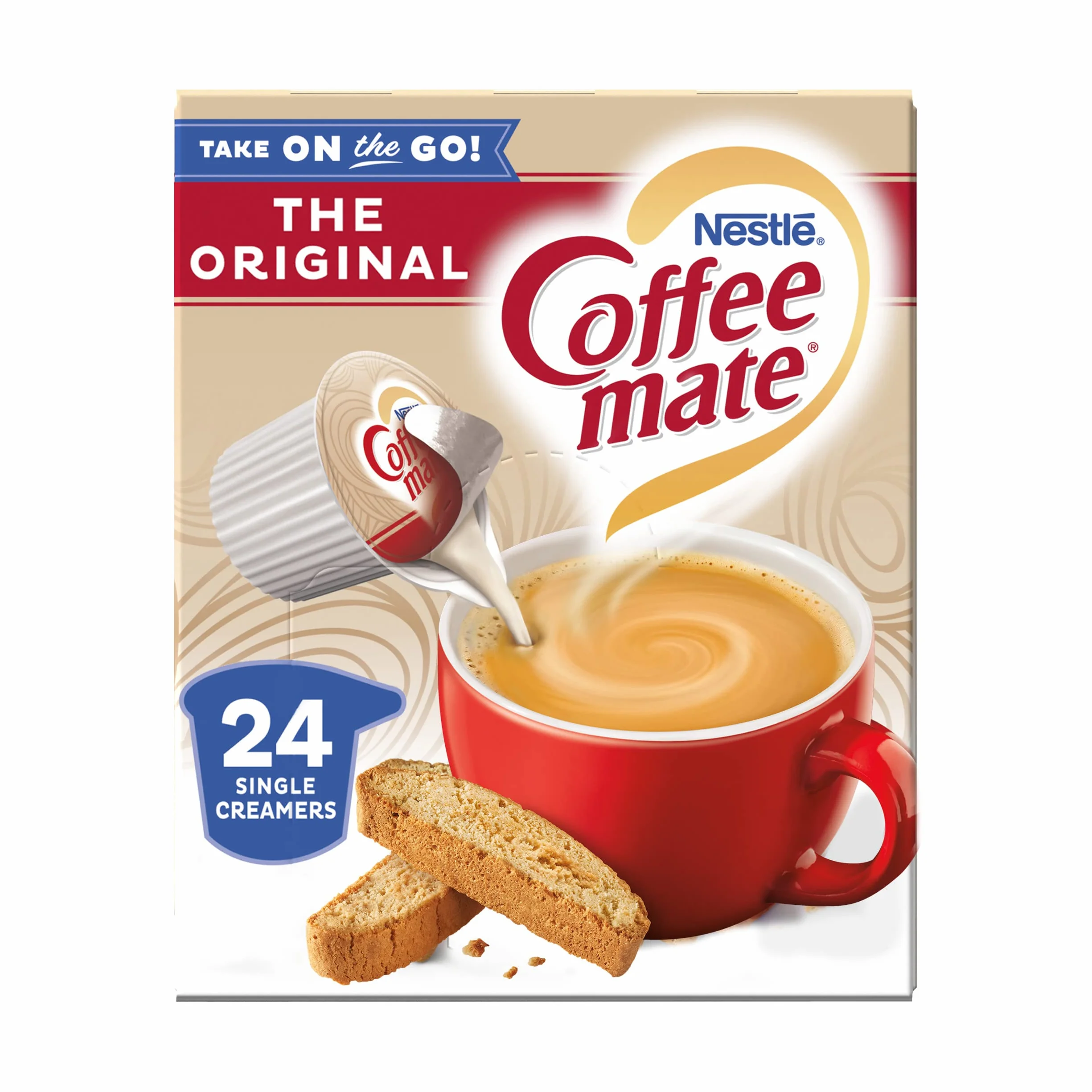 Coffee-mate Original Coffee Creamer Liquid Singles, 24 Count Pack of 4