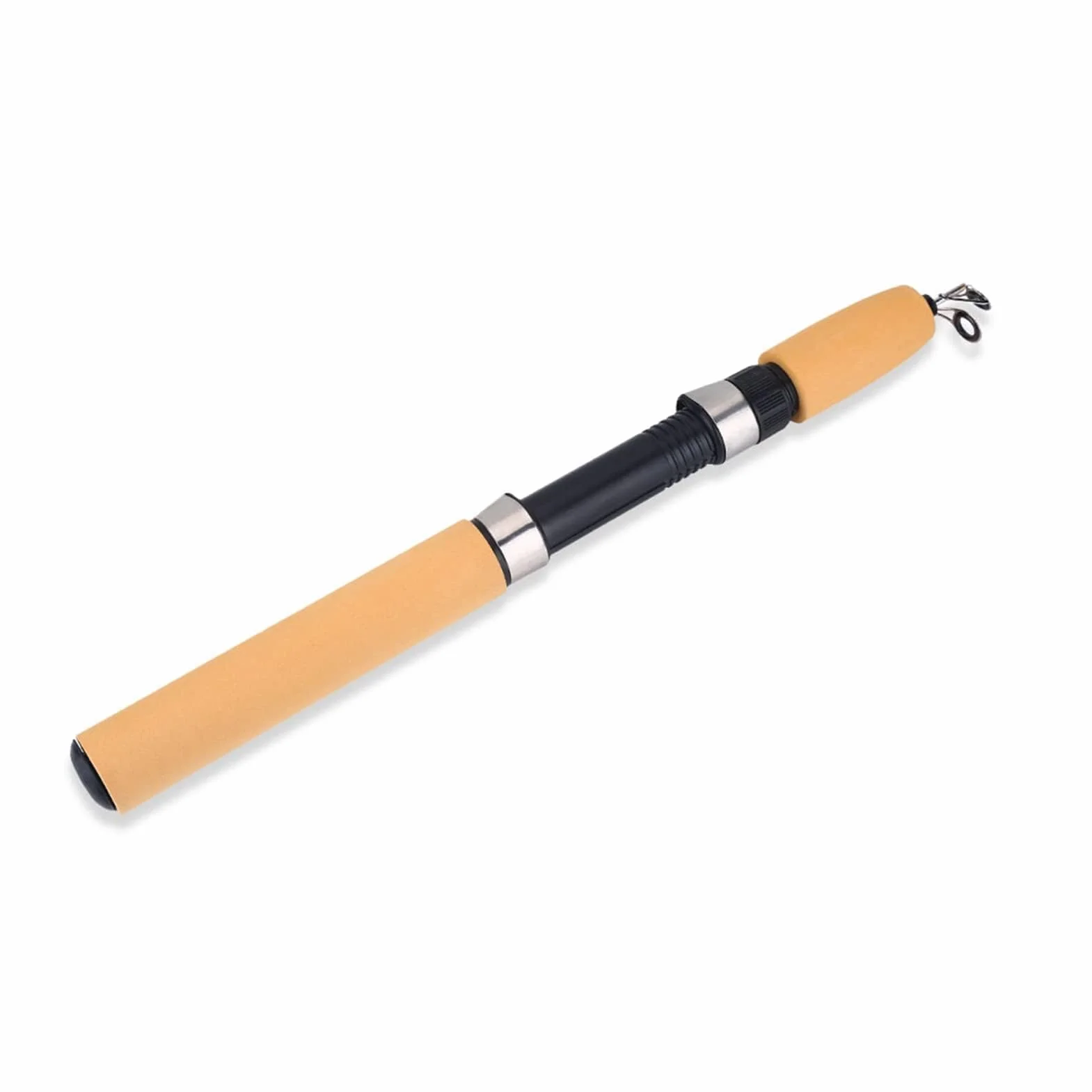 VBESTLIFE Mini Caña de Pescar de Hielo Retráctil Fibra de Vidrio