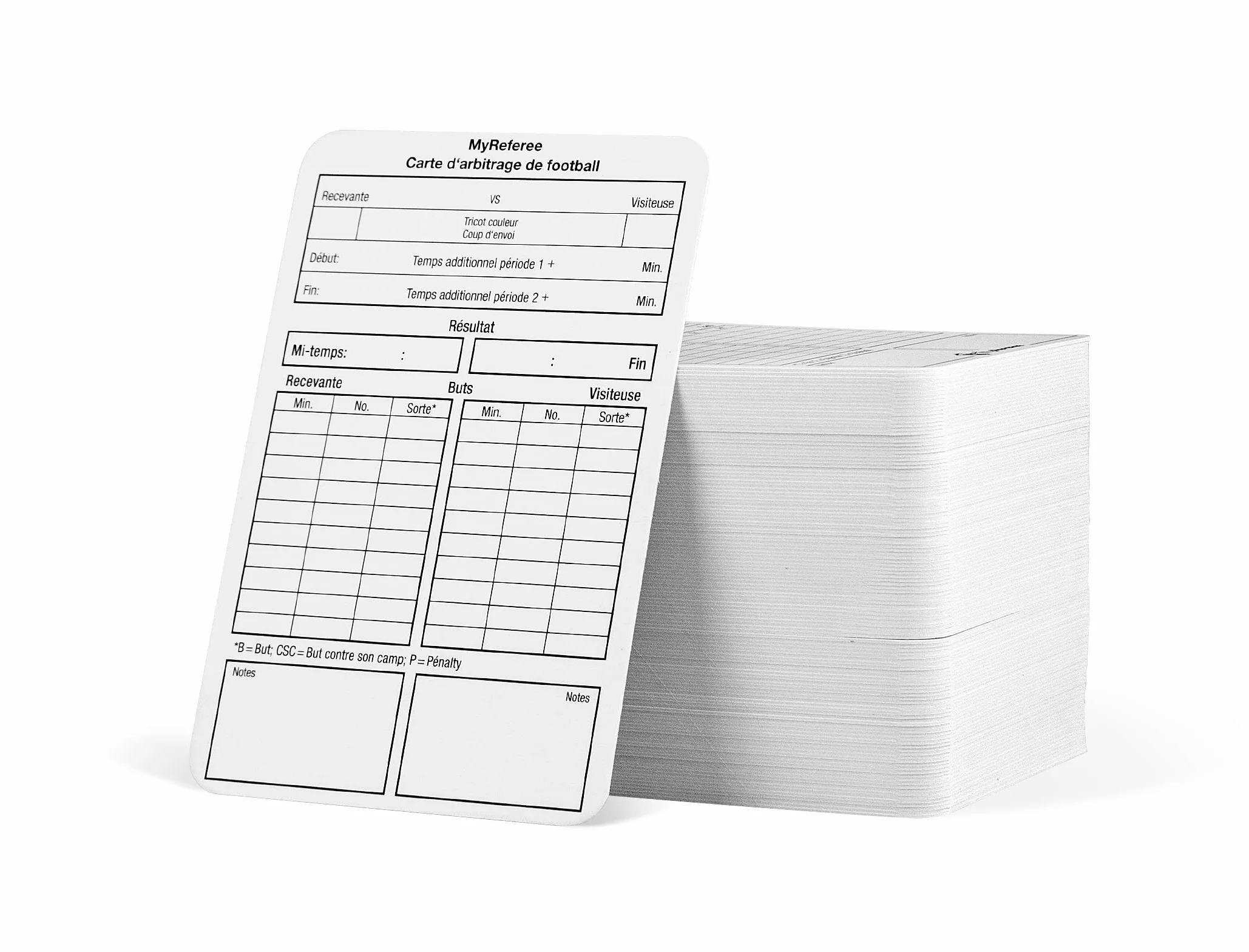 Tarjeta de arbitraje para fútbol, 100 unidades