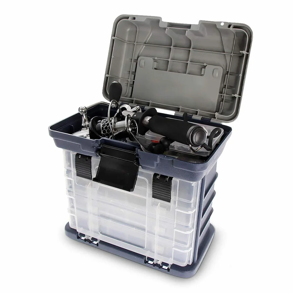 Croch Caja de Pesca 4 Compartimentos Ajustables Accesorios