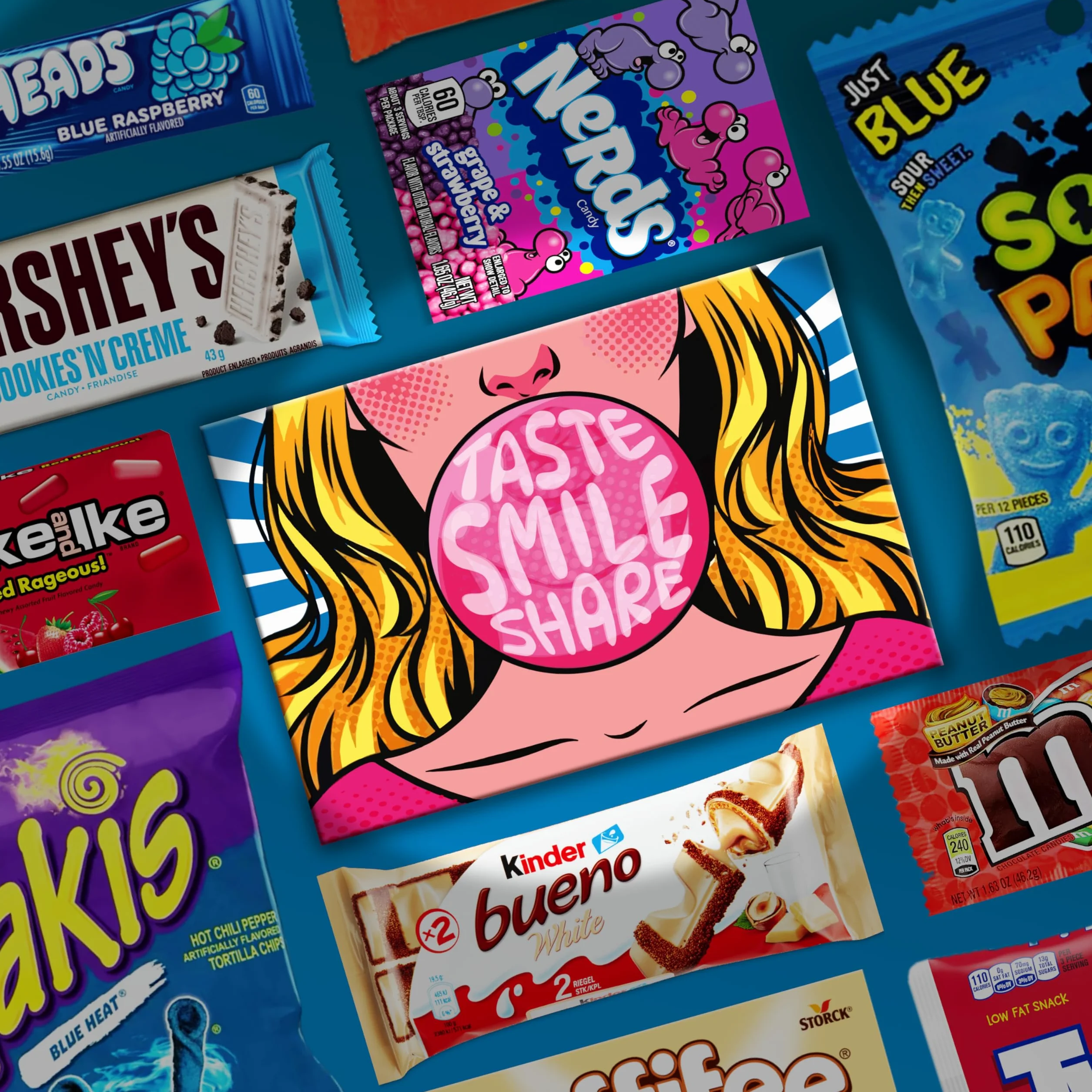 Crazy Sour Box – Importación de Estados Unidos – Idea de regalo perfecta – Top ventas – Regalo de cumpleaños, Pascua – dulces de Estados Unidos – Best Products.