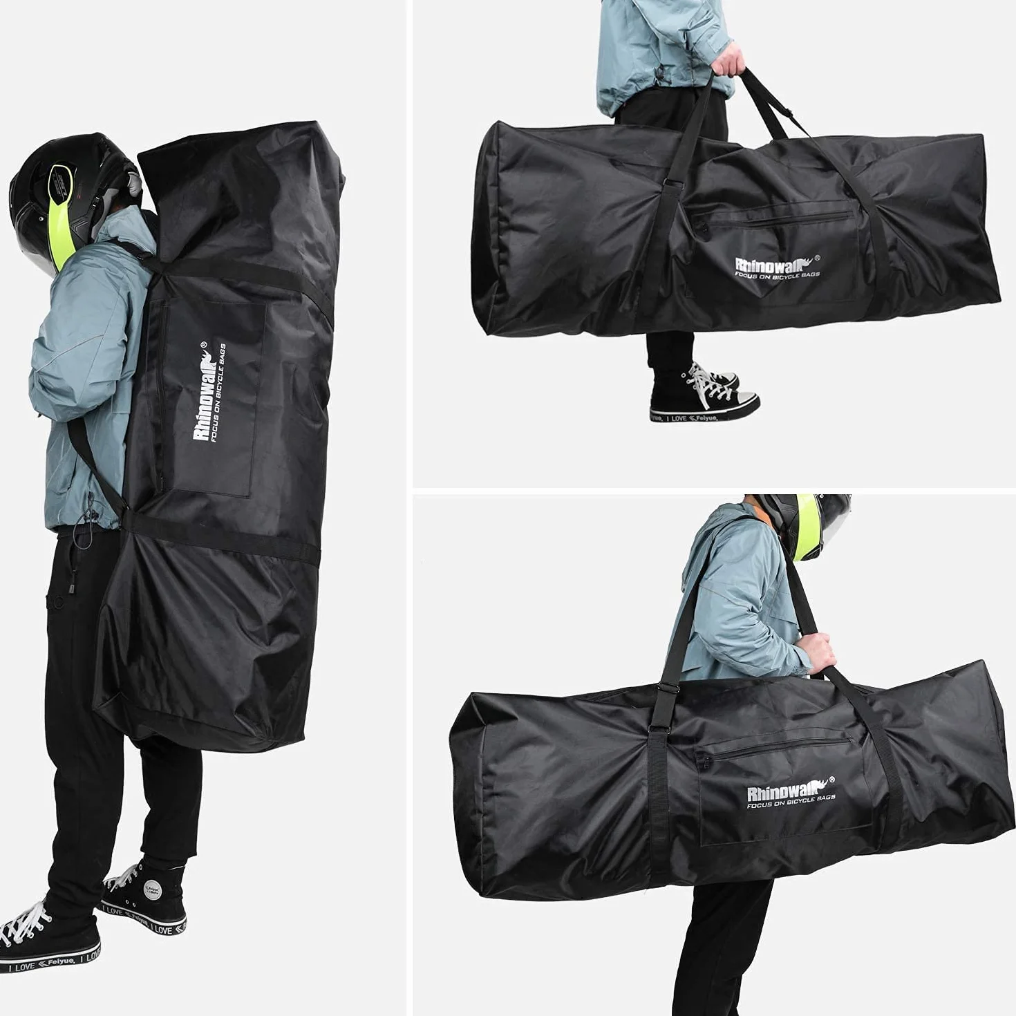 Bolsa de transporte plegable para scooter eléctrico Mijia M365 Xiaomi Segway, mochila de hombro, negra