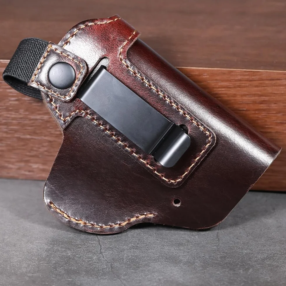 Funda de Cuero para Pistola Oculta con Cinturón Táctica