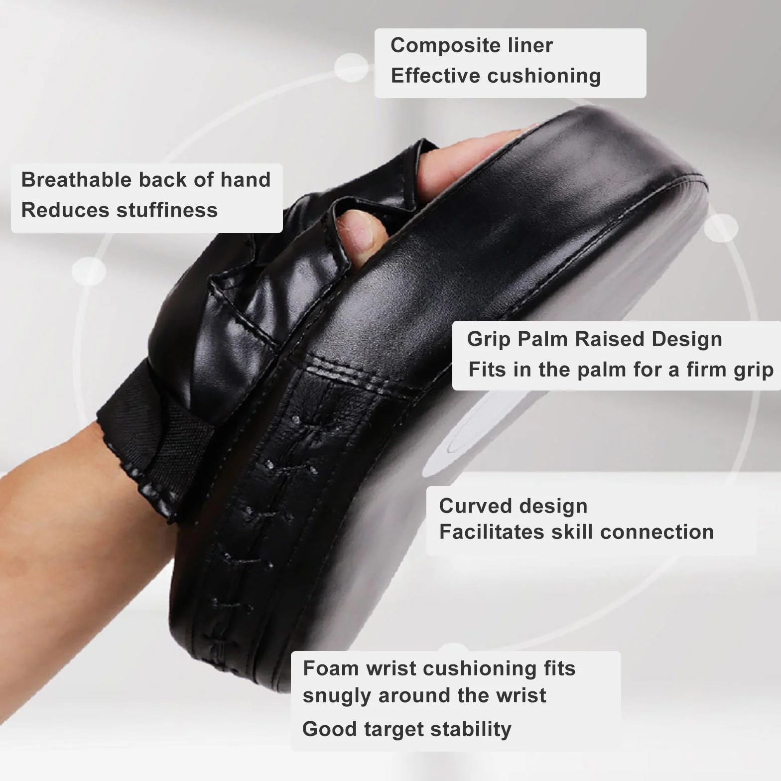 RDX Boxpads Handpratzen Almohadillas Boxeo Manoplas Entrenamiento Kickboxing Adultos
