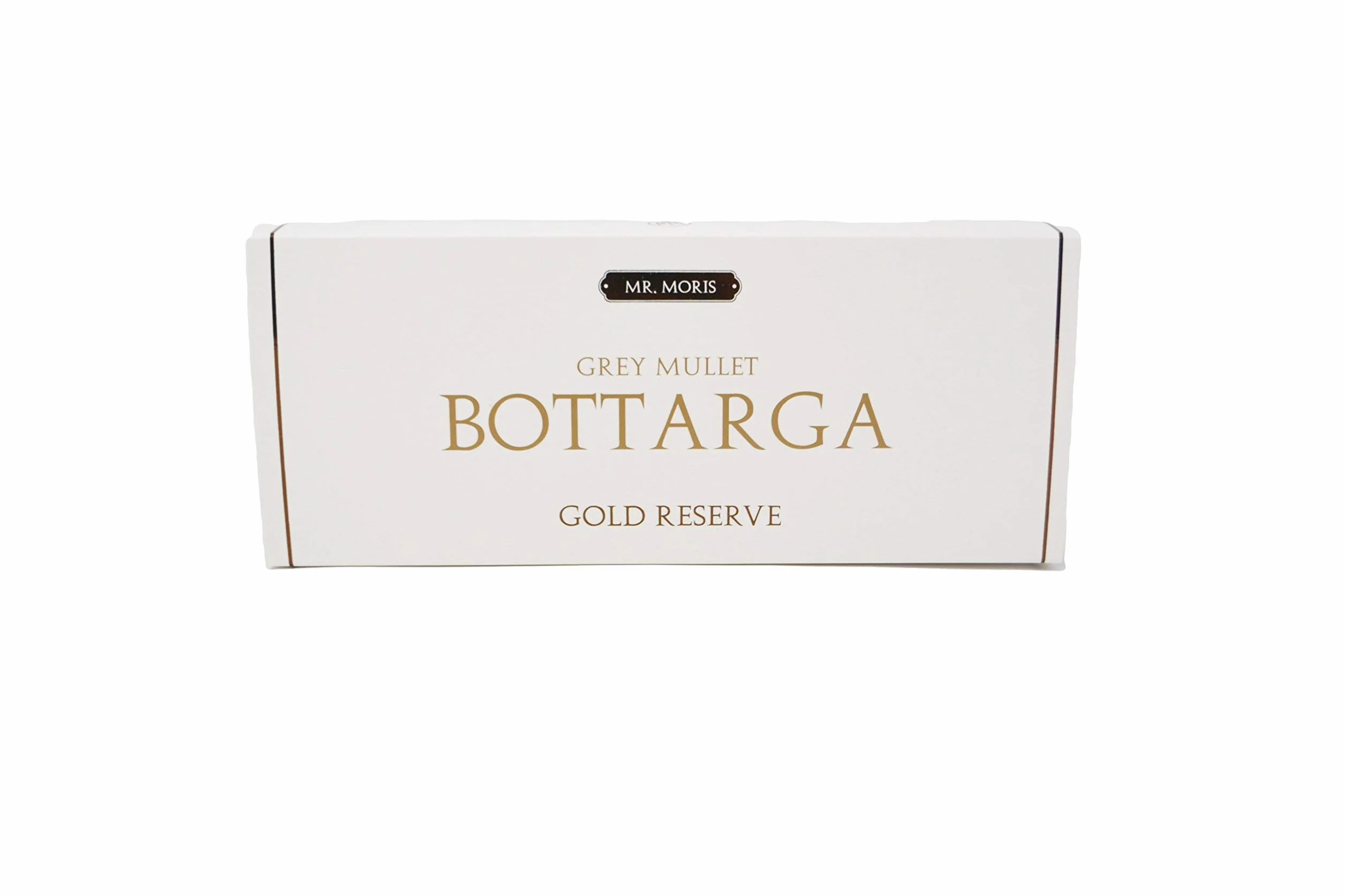 Mr. Moris │ Bottarga │ Hueva de mújol, Kosher, Gold Reserve │ Procesada en Italia │ Grande, 175 g aprox.