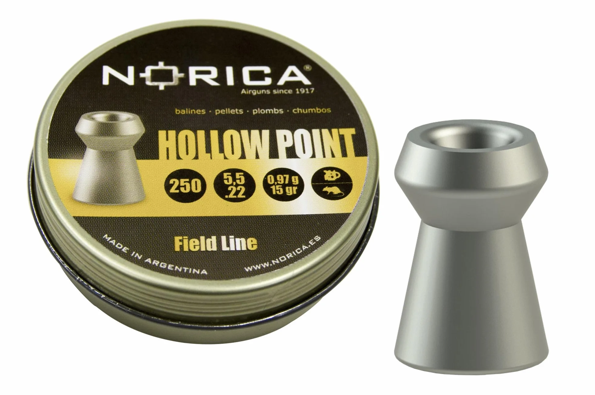Norica Lata Hollow Point Field Line Cal. 5,5 (.22) 250 Unidades