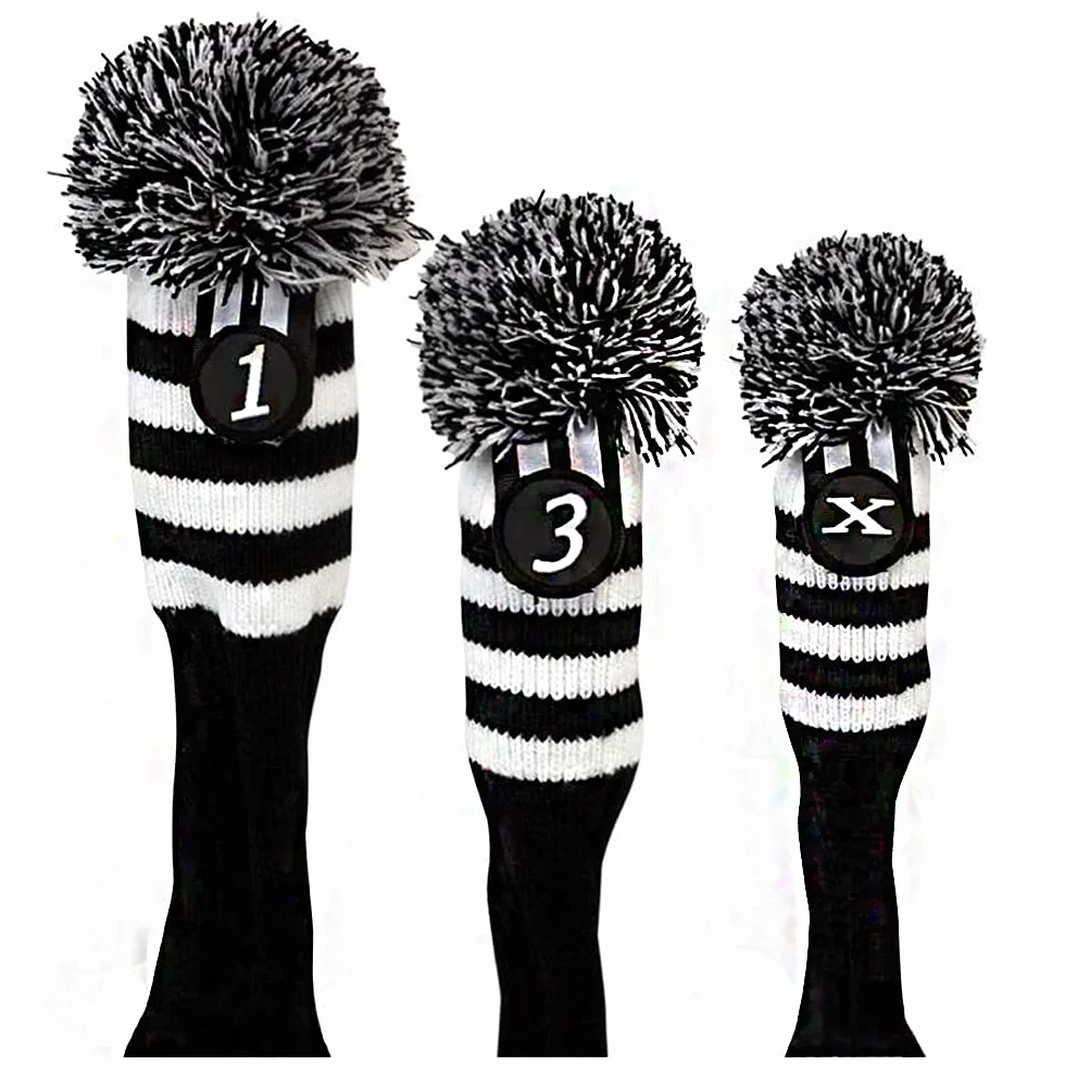 Golf Driver Fairway Headcover Set 3-Pack (460cc)