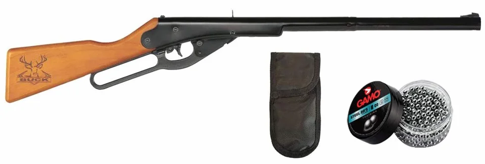 Daisy Buck Carabina Perdigón 4,5mm Funda Portabalines 500 Balines