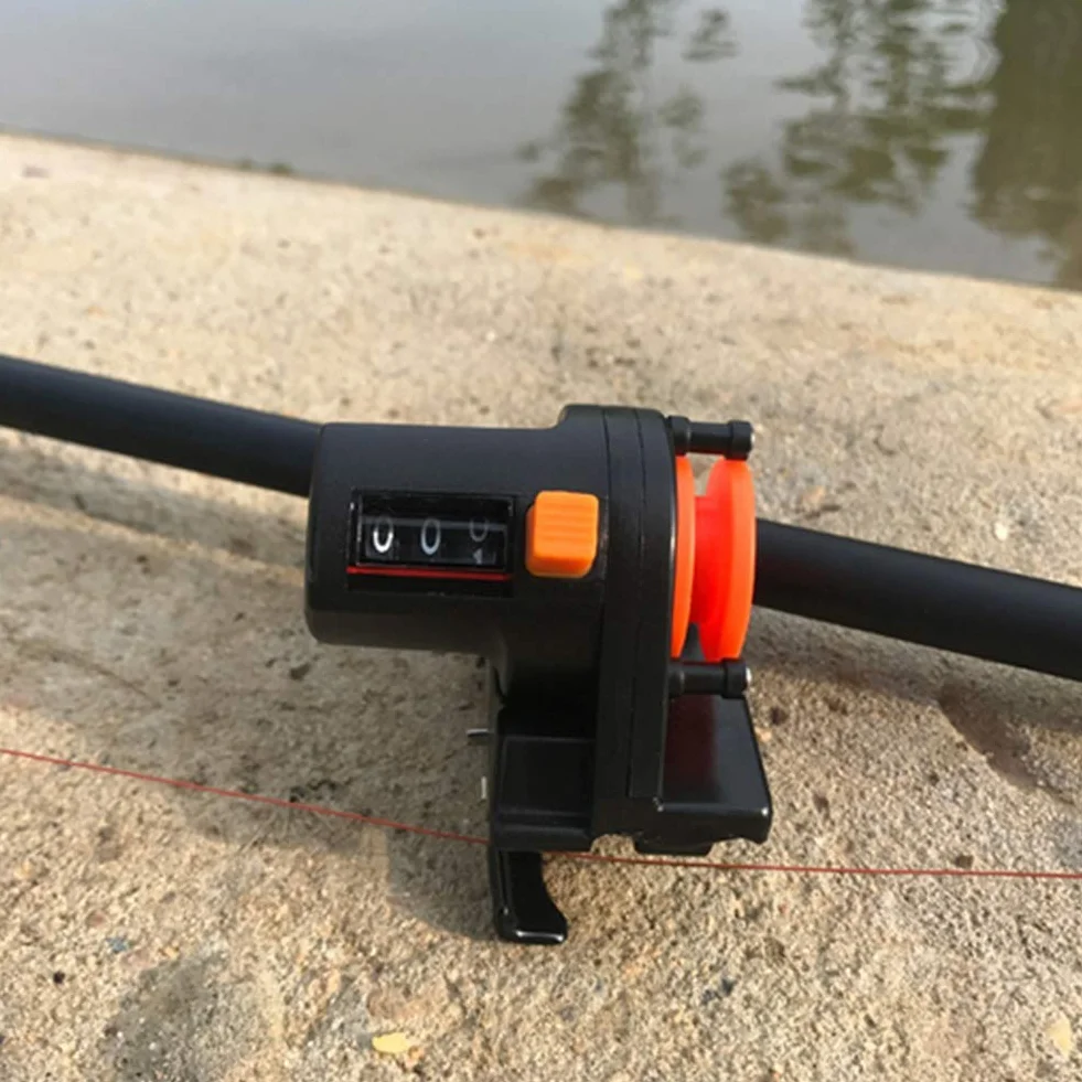 BuyWeek Contador de Línea de Pesca 0-999M Plástico Buscador de Profundidad Pesca Marina