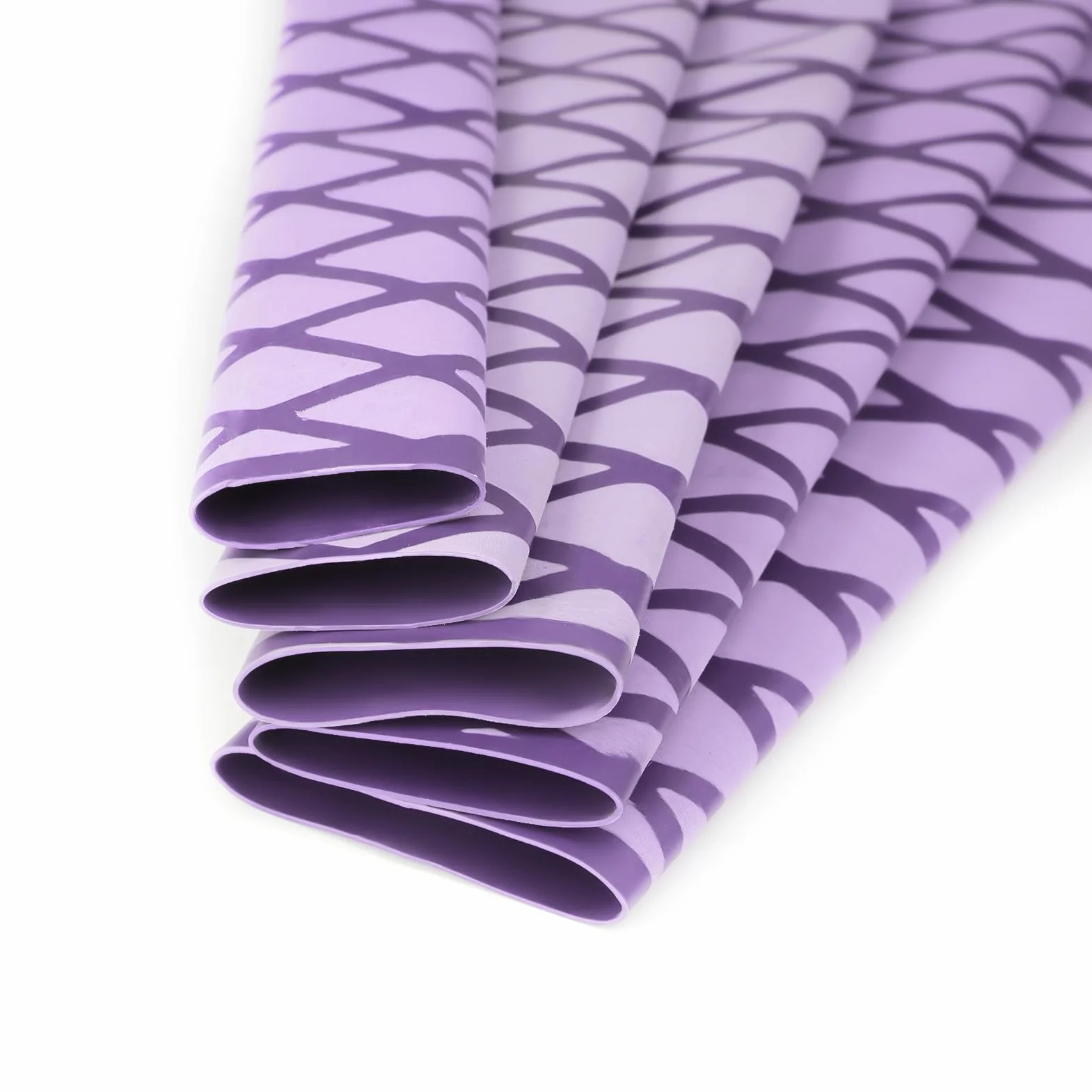 Manga de caña de pescar termorretráctil antideslizante aislada 39 pulgadas 25/32 pulgadas morado